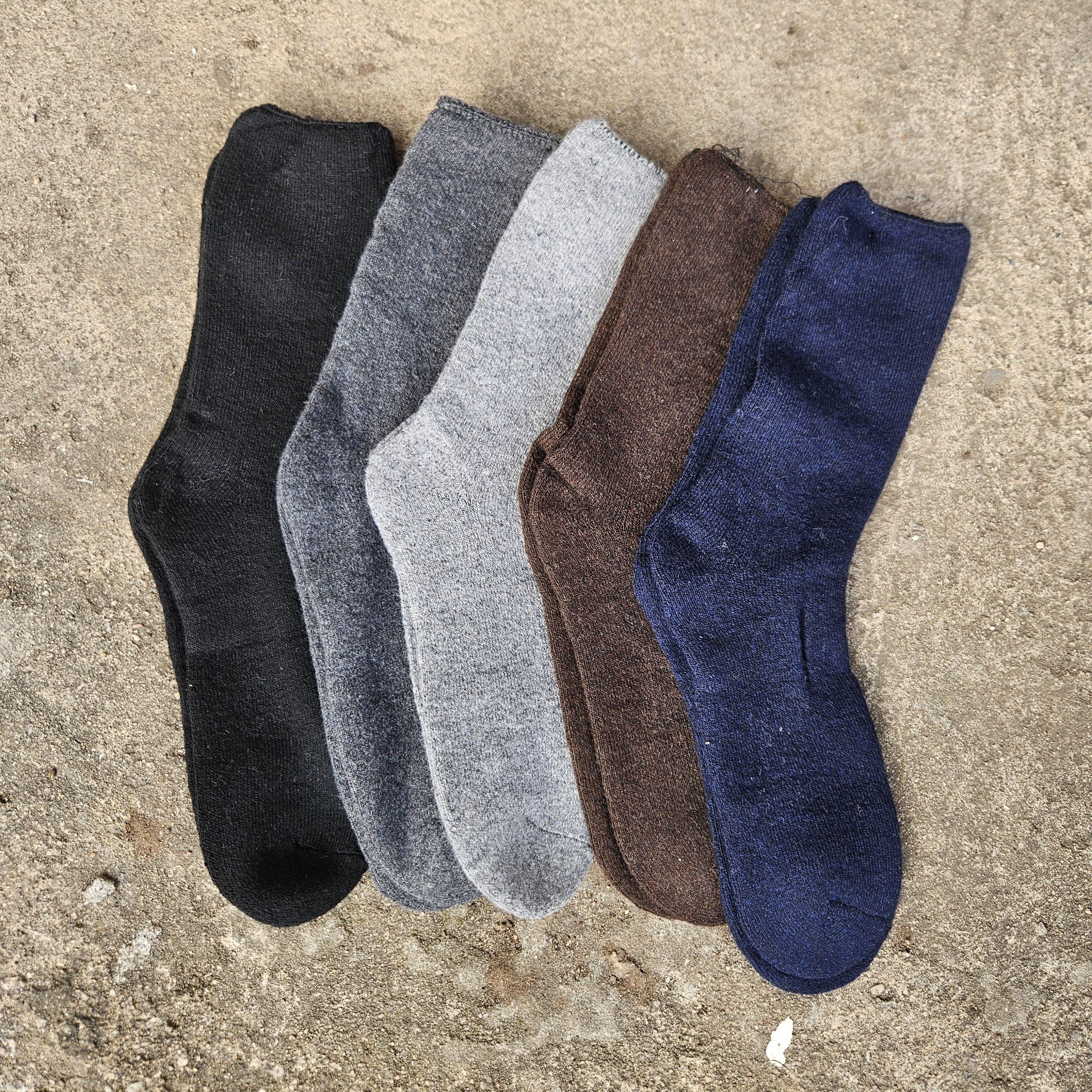 Thicker Merino Wool Socks – Warm Ankle Socks | Unisex Diabetic Non-Binding Top