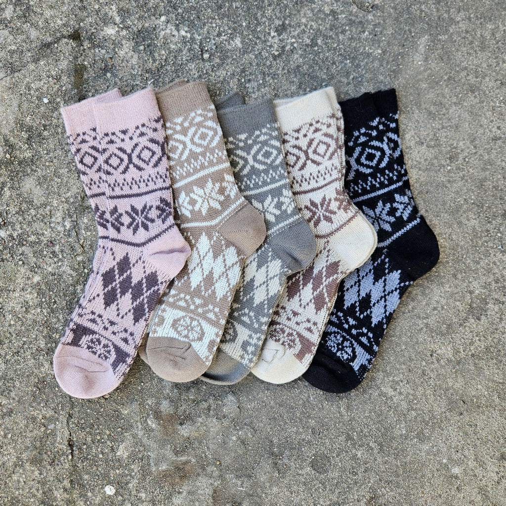 Alpaca Wool Socks – Warm Thick Winter Ankle Socks Unisex With Reinforced Arch Support