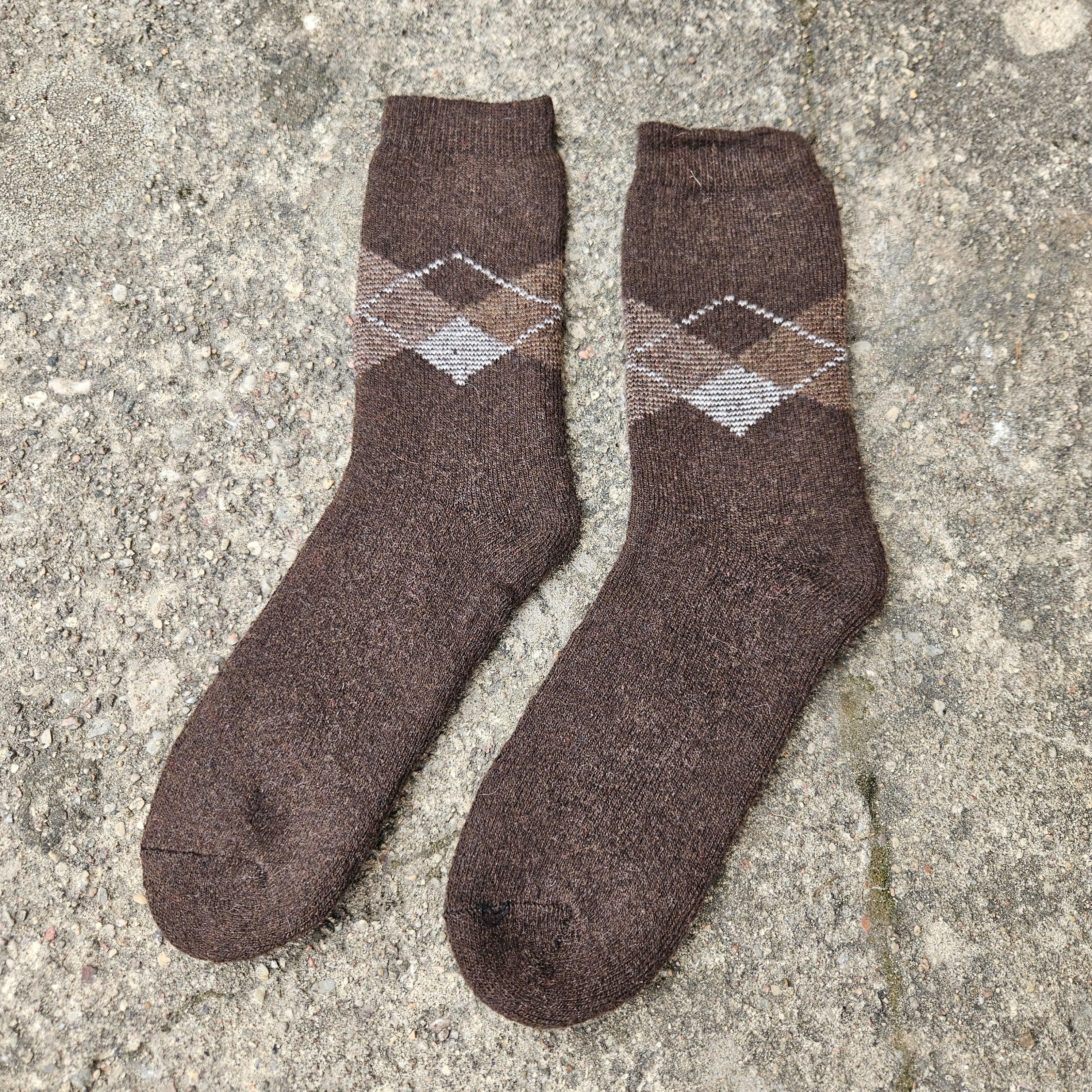 MERINO WOOL Socks thicker - Size EUR 39-42 43-46 Men Unisex Classic Gray - Nordic walking socks Hiking everyday warm socks