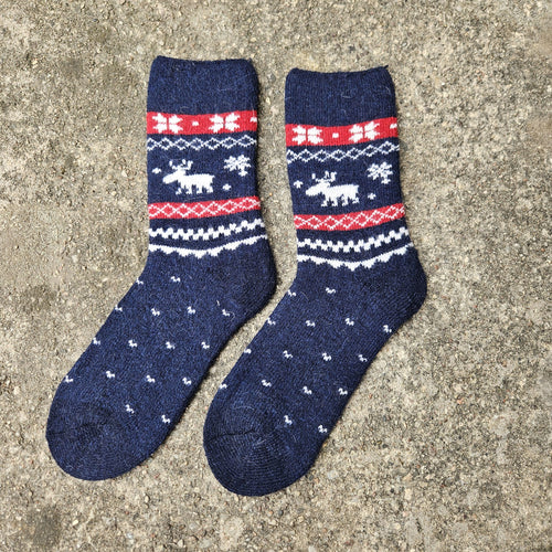 Alpaca Wool Socks – Thick Non Binding Diabetic Socks for Swollen Feet, Unisex Winter Warmth