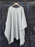Wool poncho OLAND Unisex ruana cape, Grey wool blanket poncho with or without  hood, Comfortable cape cloak coat shawl outdoor In2Nord
