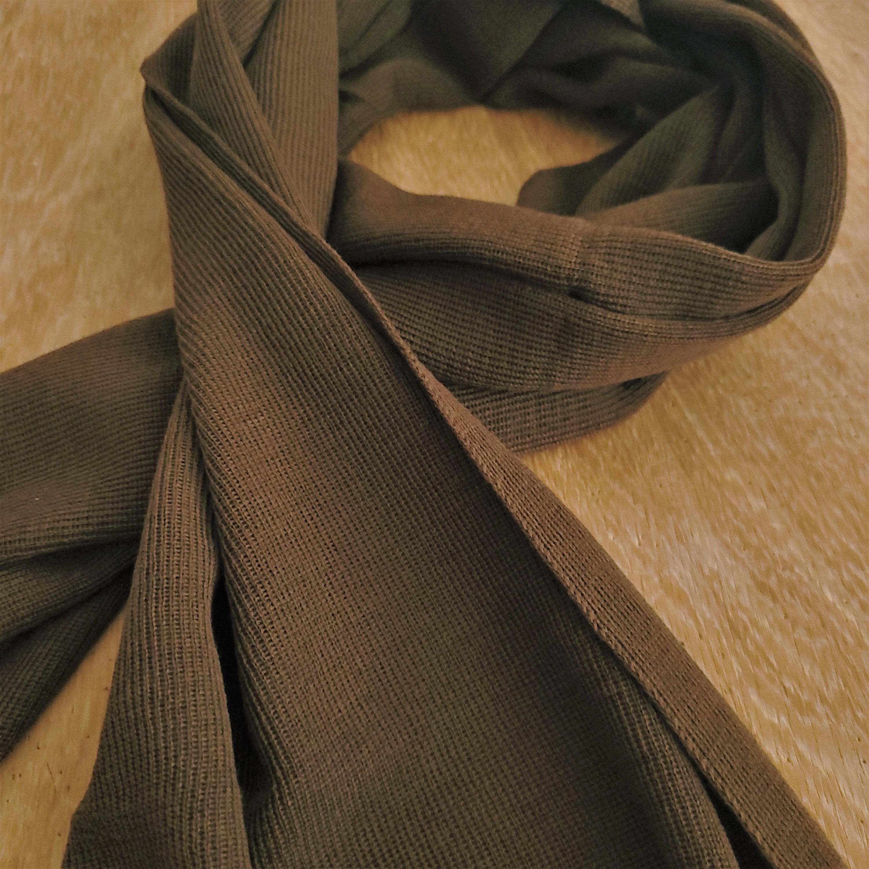Merino Wool Scarf – Lightweight Brown Wool Shawl | Soft, Thermal, Machine Washable