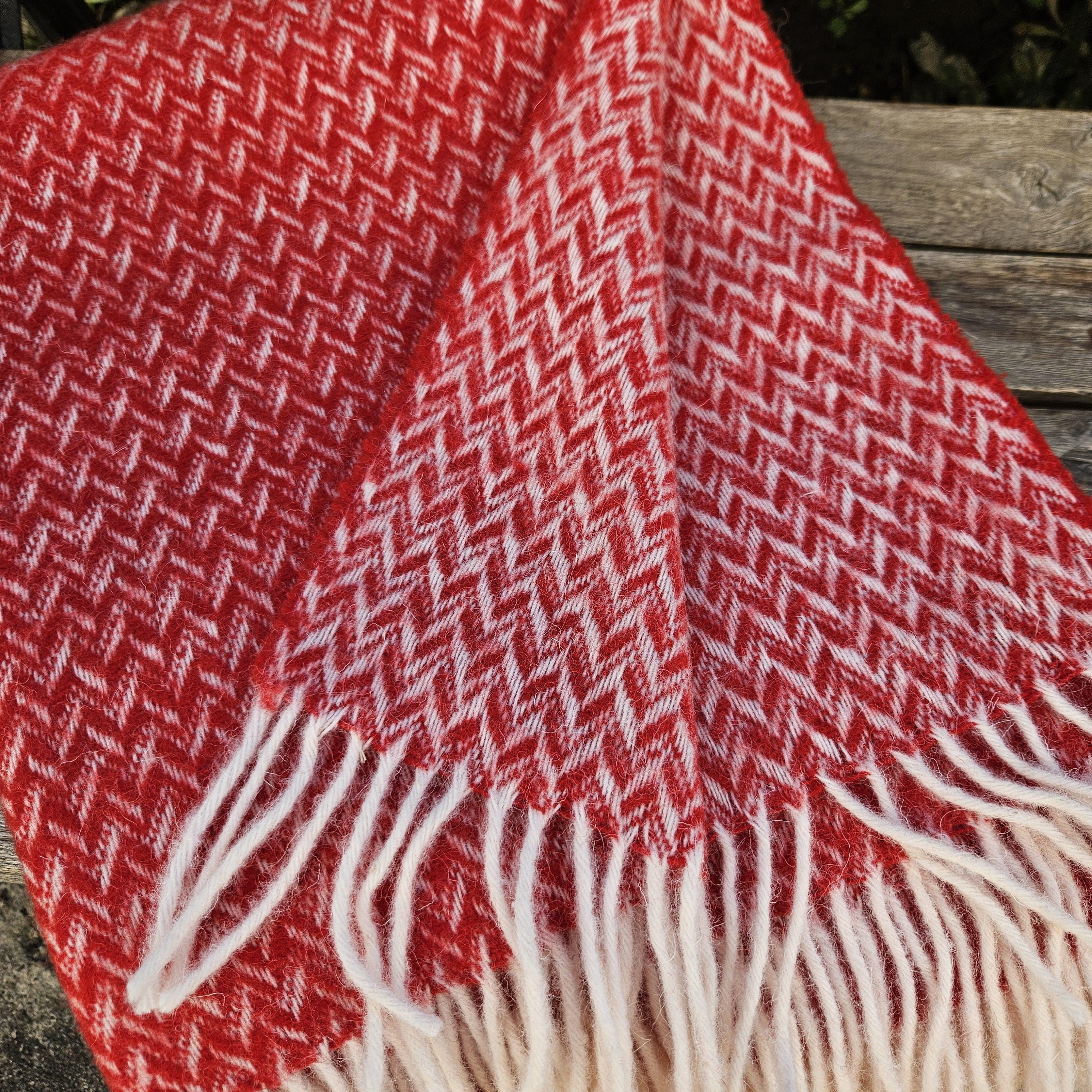 Wool Blanket – Natural Wool Throw | Warm Winter Blanket | Hypoallergenic & Breathable