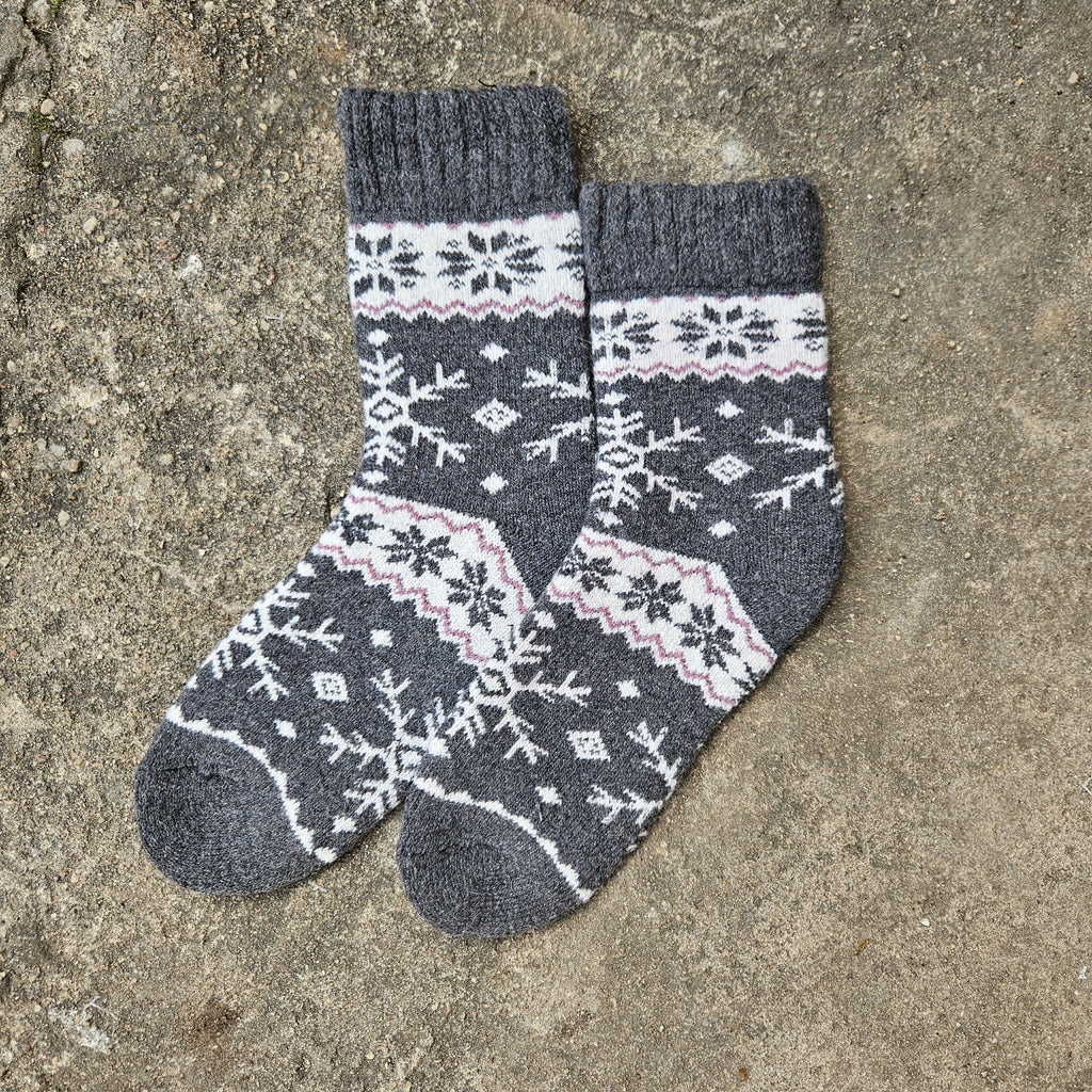 Alpaca Wool Socks – Warm Thermal Ankle Socks With Reinforced Arch Support, Unisex