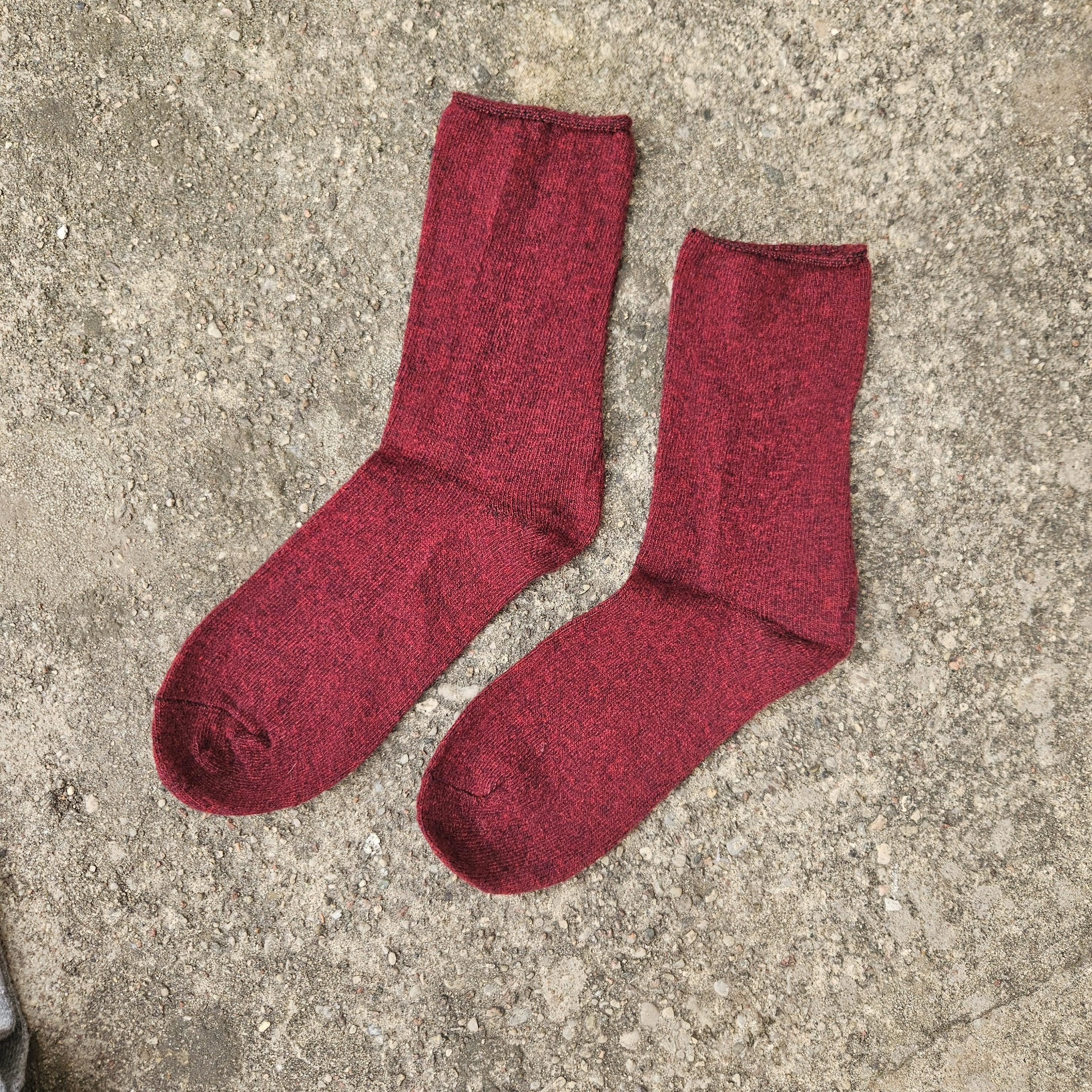 Merino Wool Socks - Warm Ankle Socks With Diabetic Non Binding Top For Edema