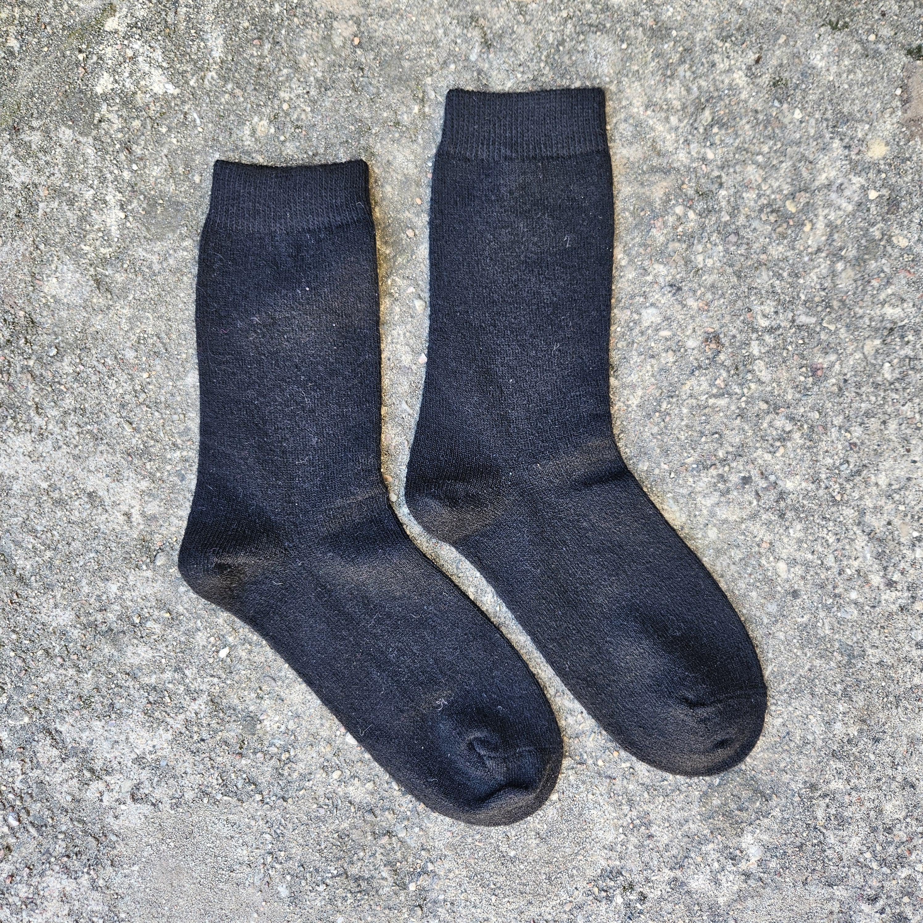 Thin Merino Wool Socks - Unisex Nordic Warm Hiking & Running Socks Navy