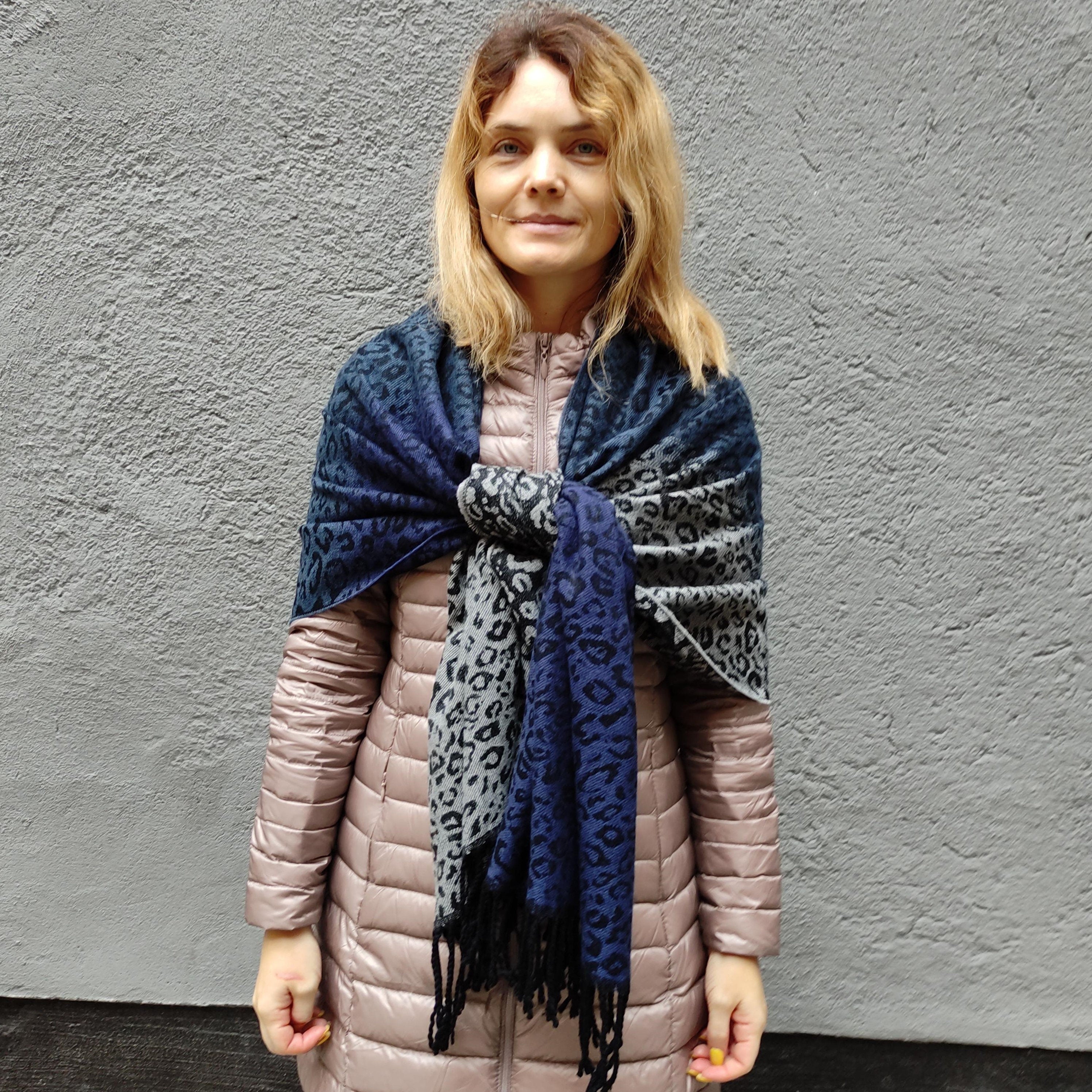 Lambswool Wrap Shawl, frindged Shawl Ruana, Wool Wrap Ladies Poncho Women, Oversized Scarf, Bridal Lambswool Shawl blue black grey red