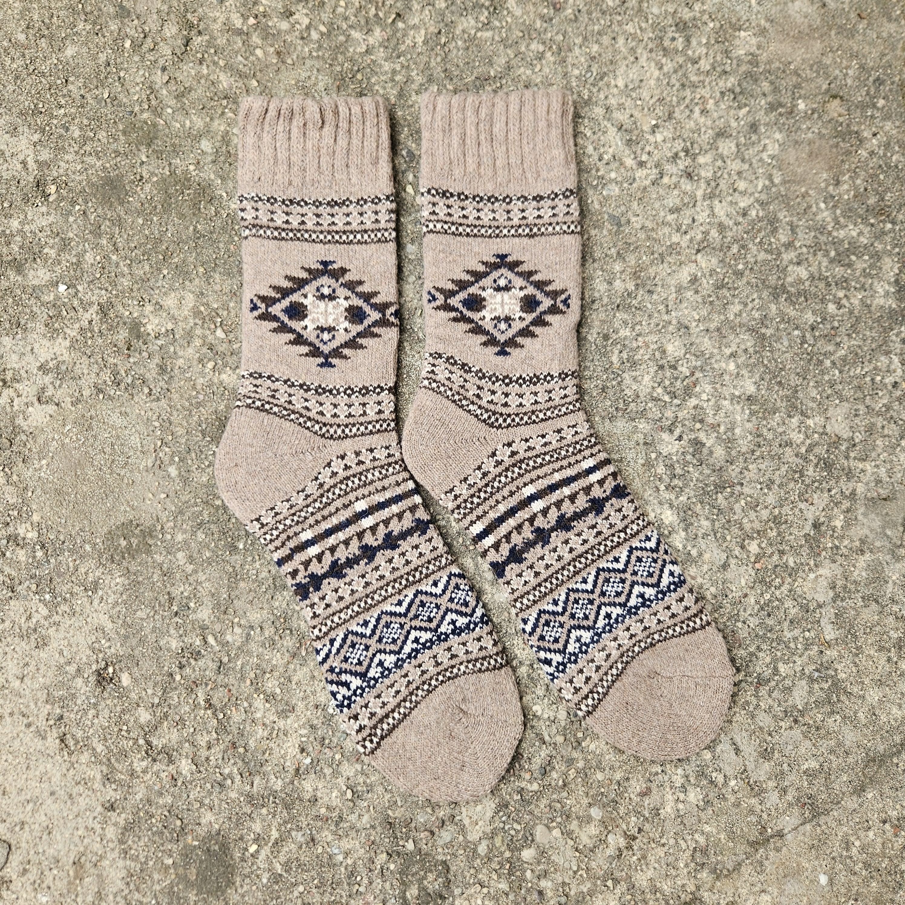 Alpaca Wool Socks | Thick Winter Socks for Men & Women – Soft, Odor Resistant Nordic Style