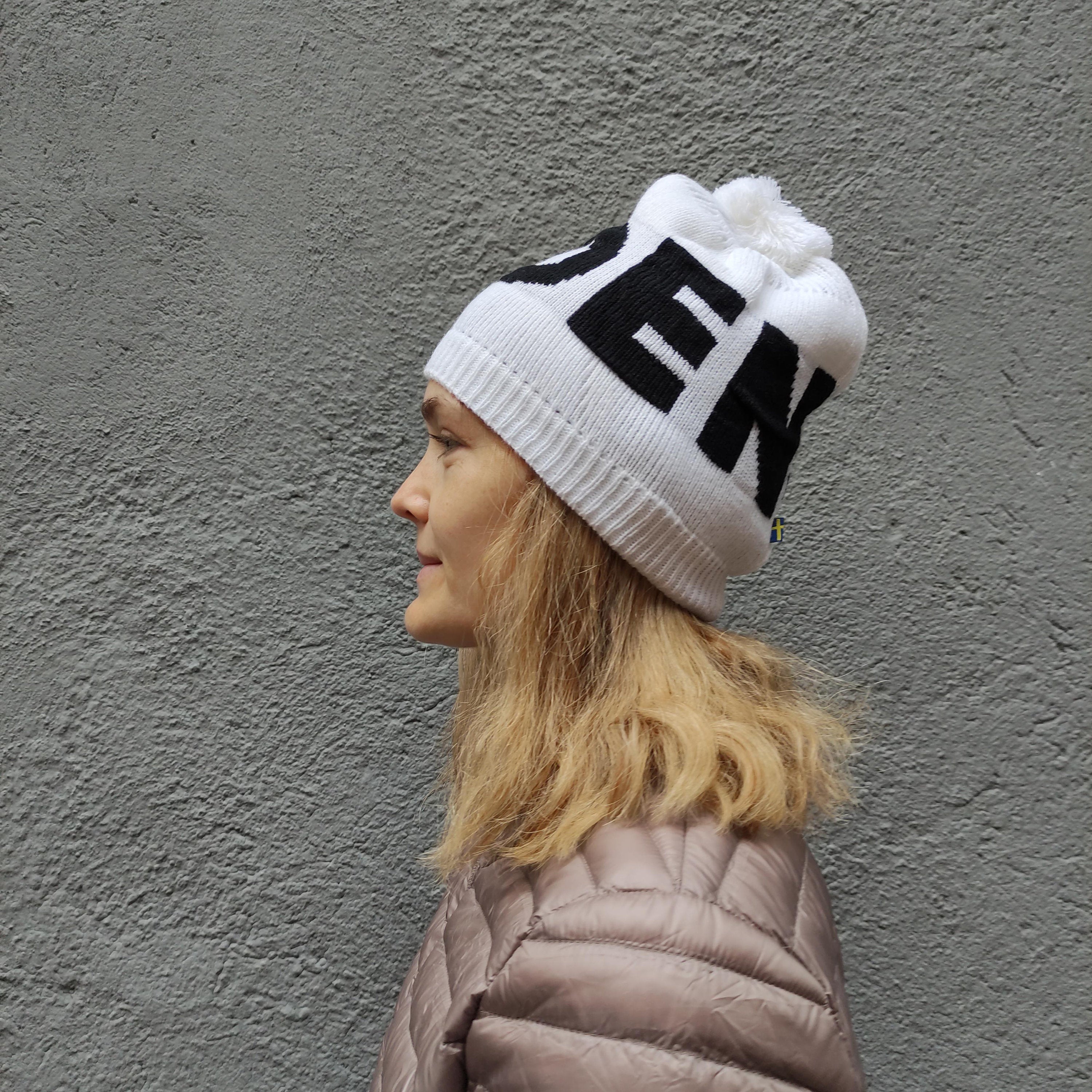 Wool Hat Sweden - Lightweight Knitted Wool Beanie With Pompom, Cozy Autumn Knit