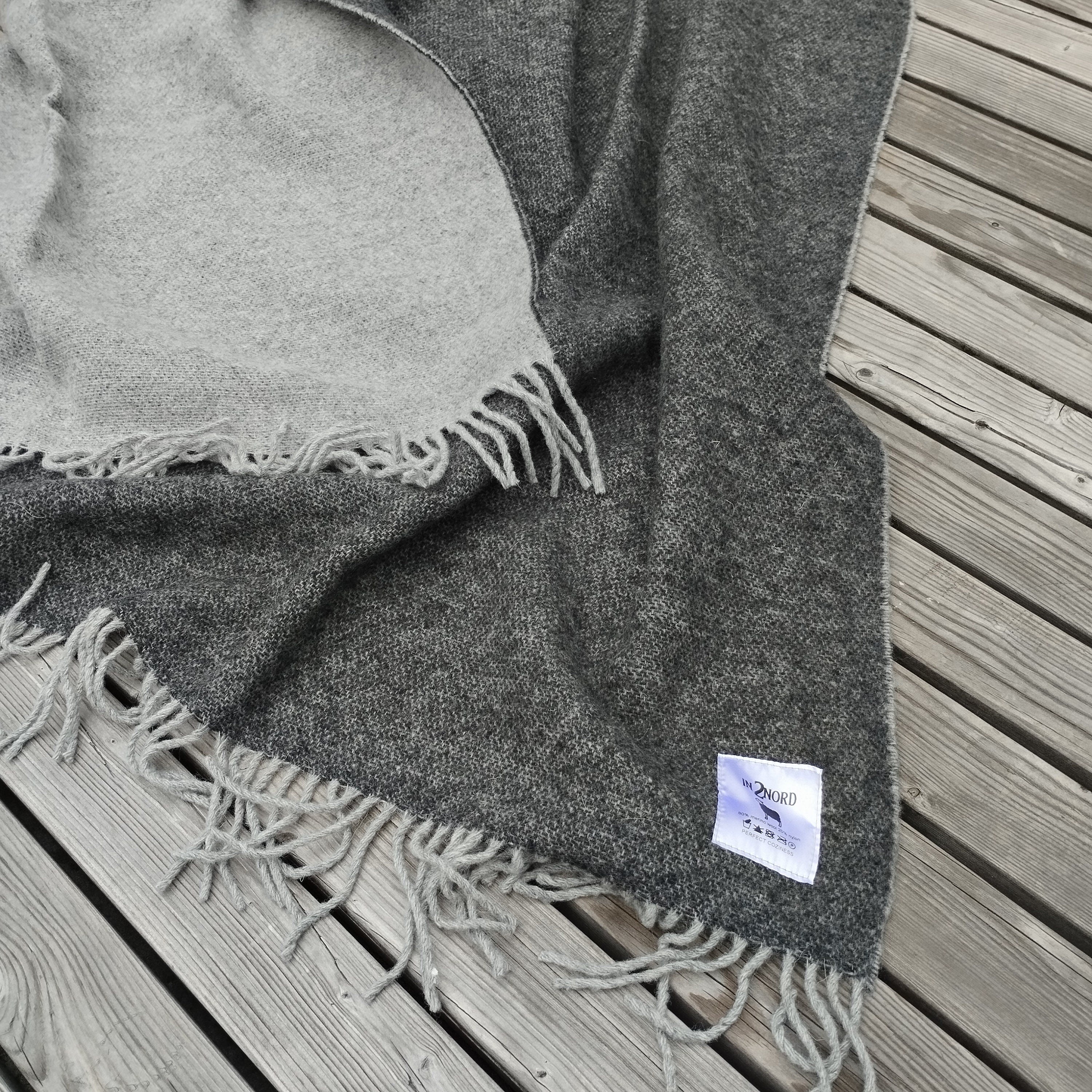 Merino Wool throw Scandinavian hygge home | Wool Bedspread Sofa Couch Plaid | Thick Blanket Picnic Camping Housewarming gift