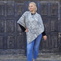 Wool Blanket Poncho – Hooded Wool Cape | Comfortable Outdoor Cape, Unisex