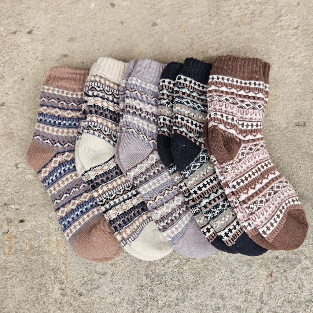 KIDS ALPACA wool Socks Nordic Visby gray navy brown beige  - Size EU 20 - 25 - 30 - 30   ankle socks for children Survival Alpaca socks