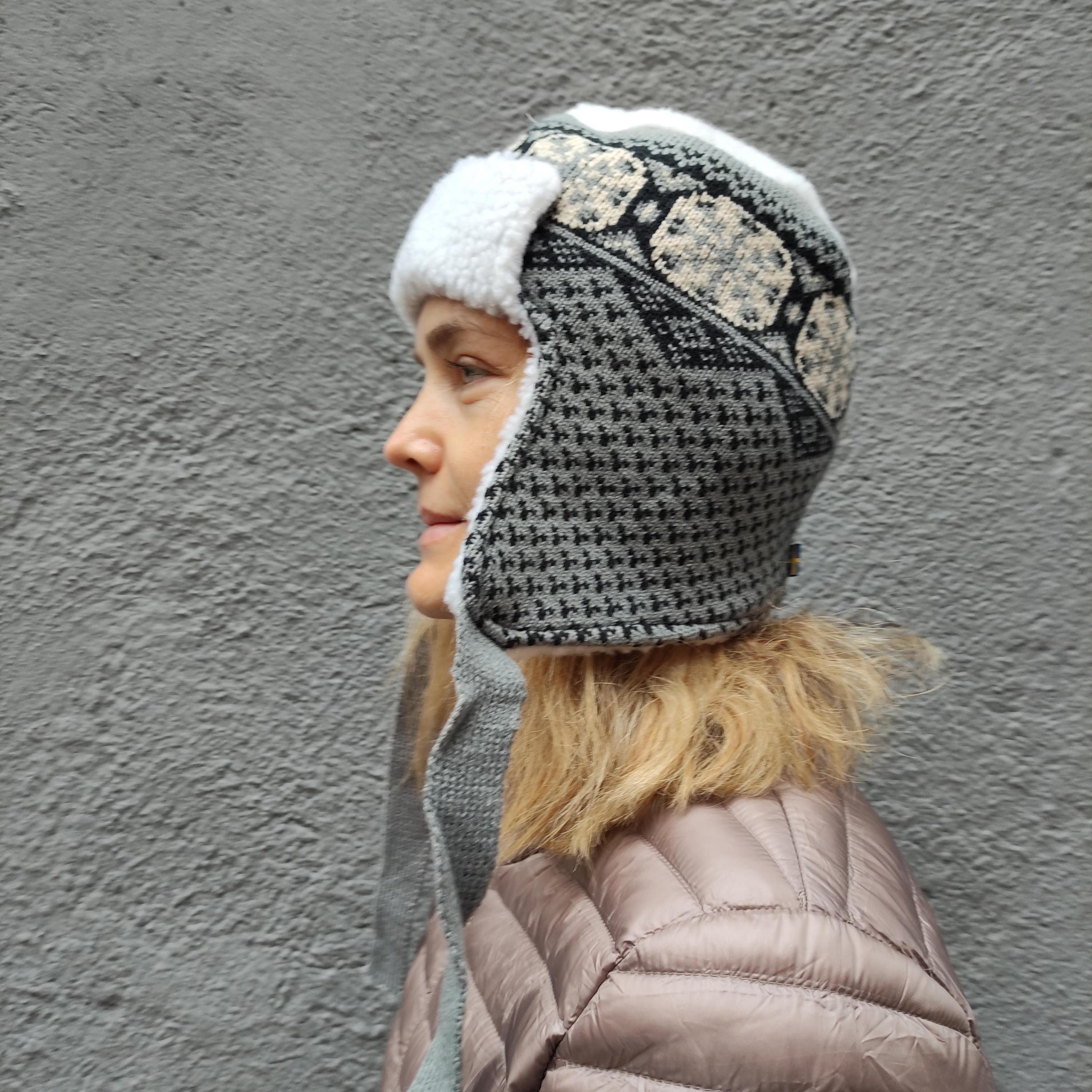 Wool Trapper Hat – Warm Winter Aviator Hat With Faux Fur Lining & Earflaps