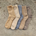 thicker MERINO WOOL Socks Beige gray - Size EUR 39-42 43-46 Nordic warm socks for men or women Unisex Hiking Running everyday