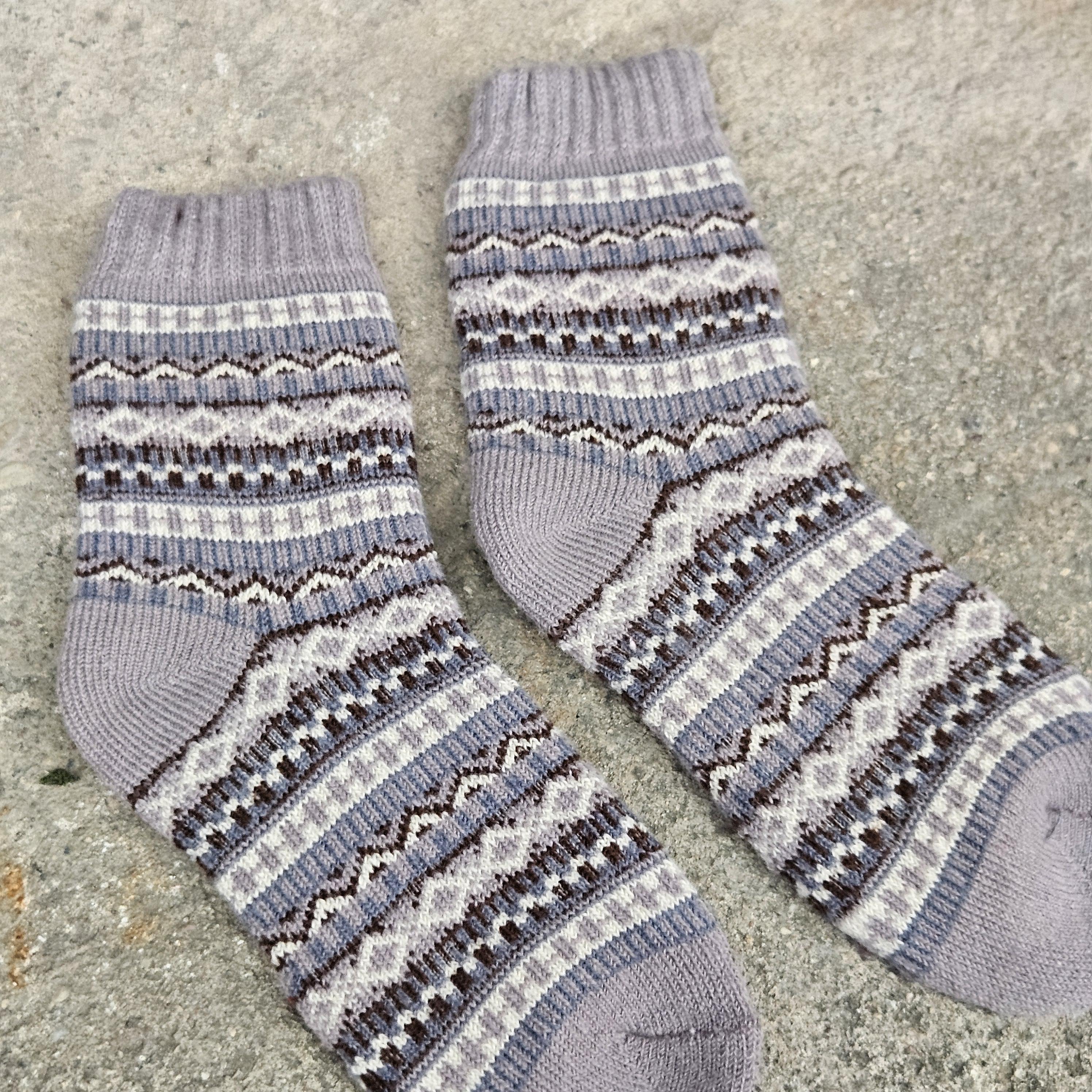 KIDS ALPACA wool Socks Nordic Visby gray navy brown beige  - Size EU 20 - 25 - 30 - 30   ankle socks for children Survival Alpaca socks