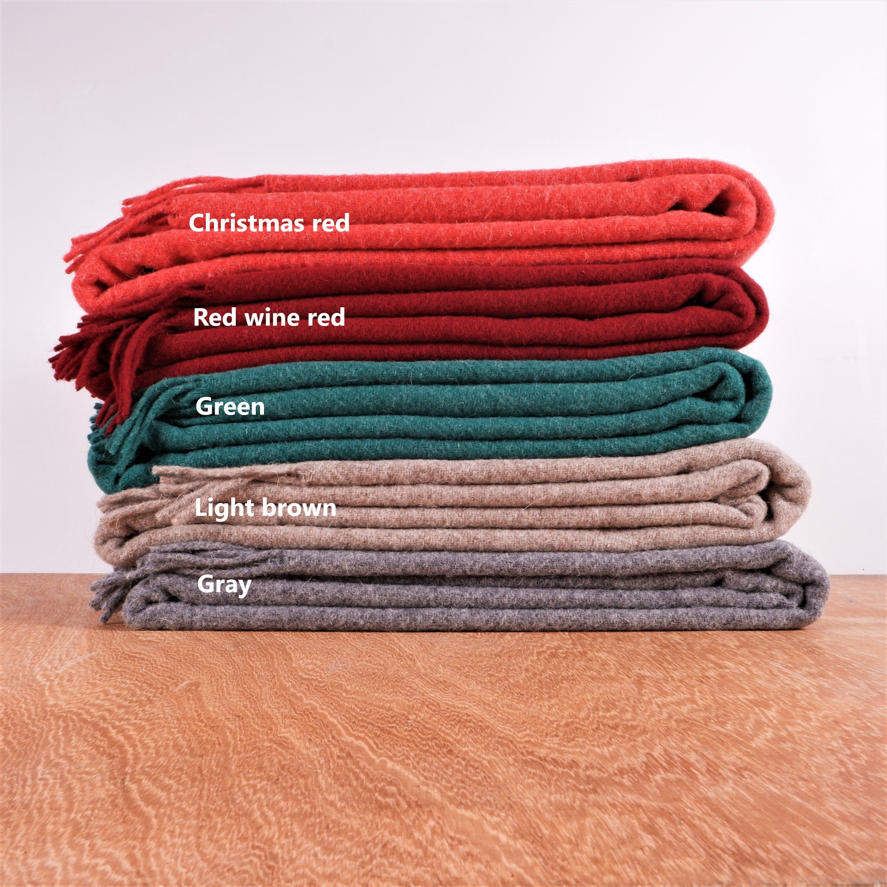 New Zealand Wool Blanket | Hypoallergenic Wool Throw – Thick Scandinavian Style Sofa Throw