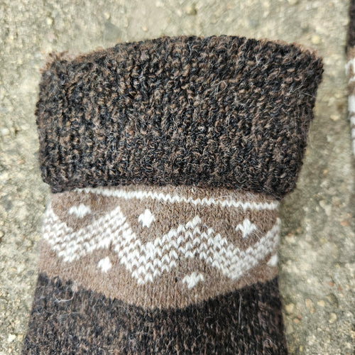 Alpaca Wool Socks - Thick Non Binding Diabetic Socks for Swollen Feet | Warm Winter Comfort