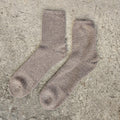 thicker MERINO WOOL Socks Brown  - Size EUR 39-42 43-46 Nordic warm socks for men or women Unisex Hiking Running everyday