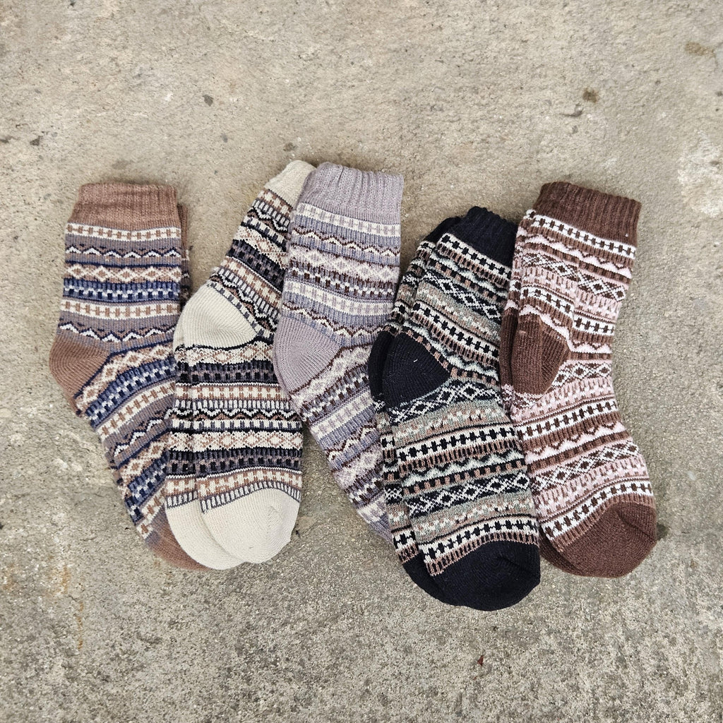 KIDS ALPACA wool Socks Nordic Visby gray navy brown beige  - Size EU 20 - 25 - 30 - 30   ankle socks for children Survival Alpaca socks