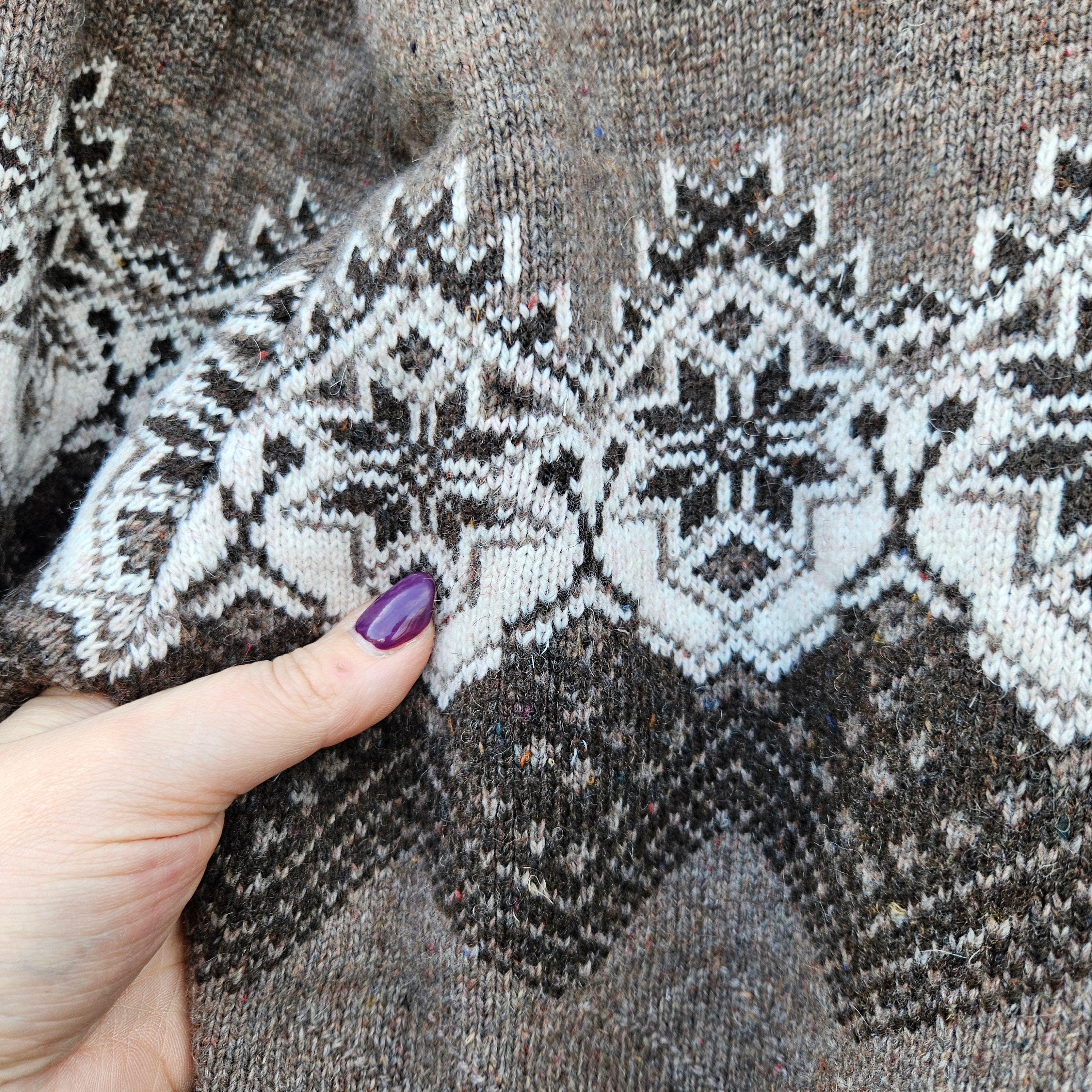 Men Wool Sweater | Warm Wool Cardigan – Handmade Scandinavian Knitwear Jumper