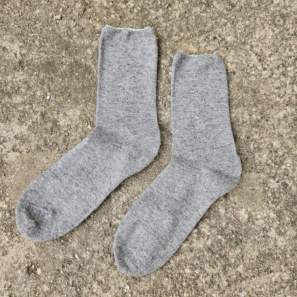 Merino Wool Socks - Warm Ankle Socks With Diabetic Non Binding Top For Edema