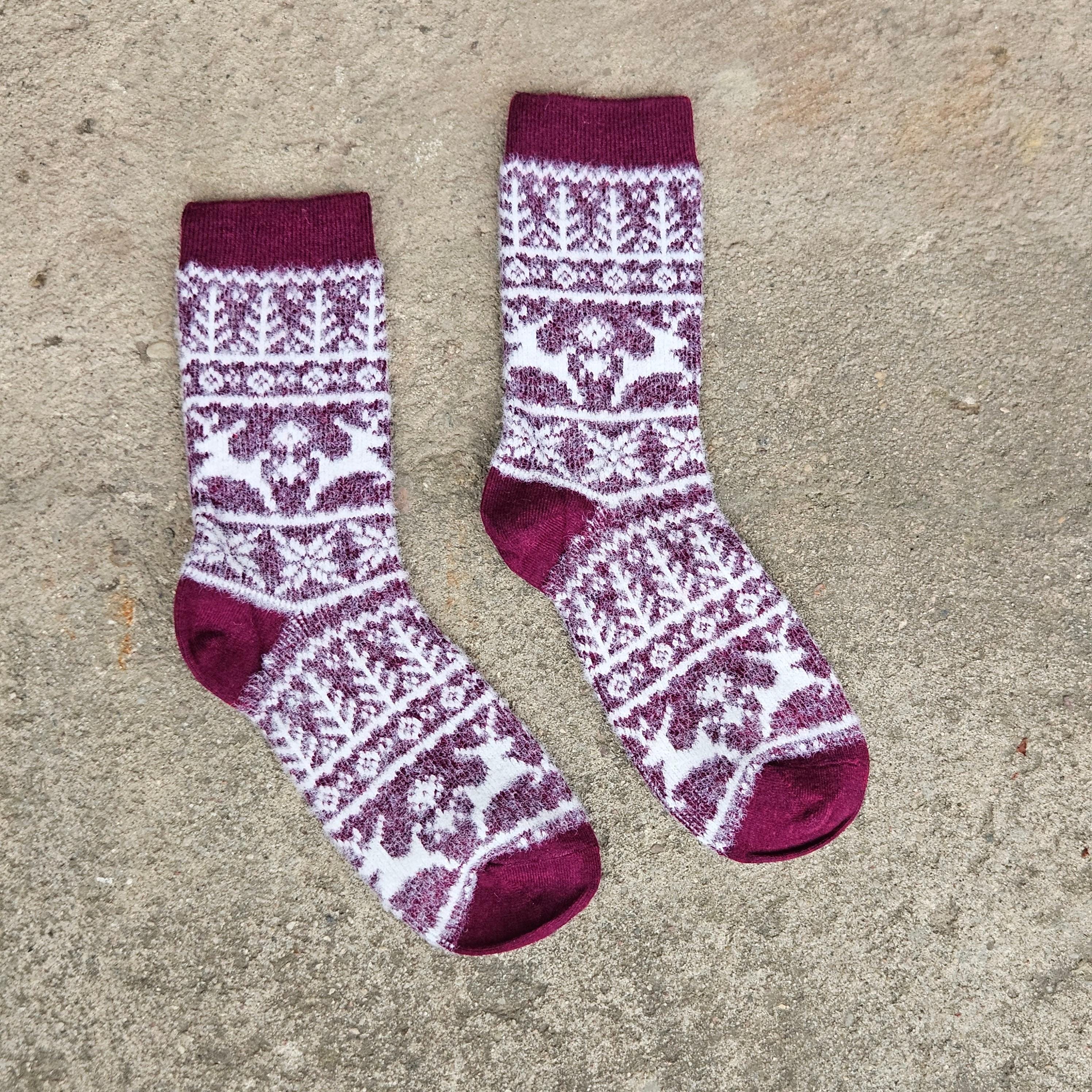 Alpaca Wool Socks – Warm Nordic Lapland Ankle Socks With Reinforced Arch Support
