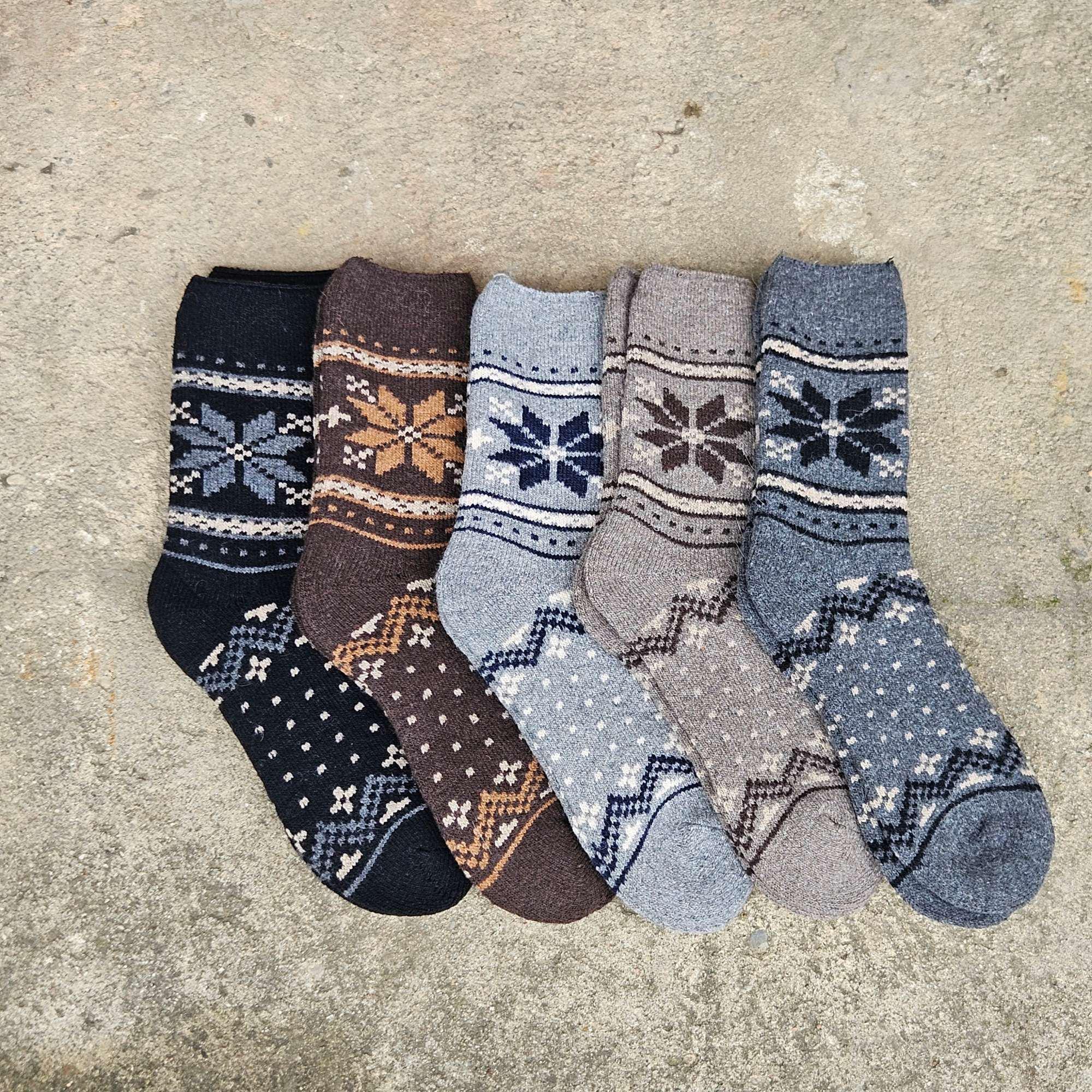 Alpaca Wool Socks - Warm, Breathable Nordic Wool Ankle Socks with Reinforced Arch Support