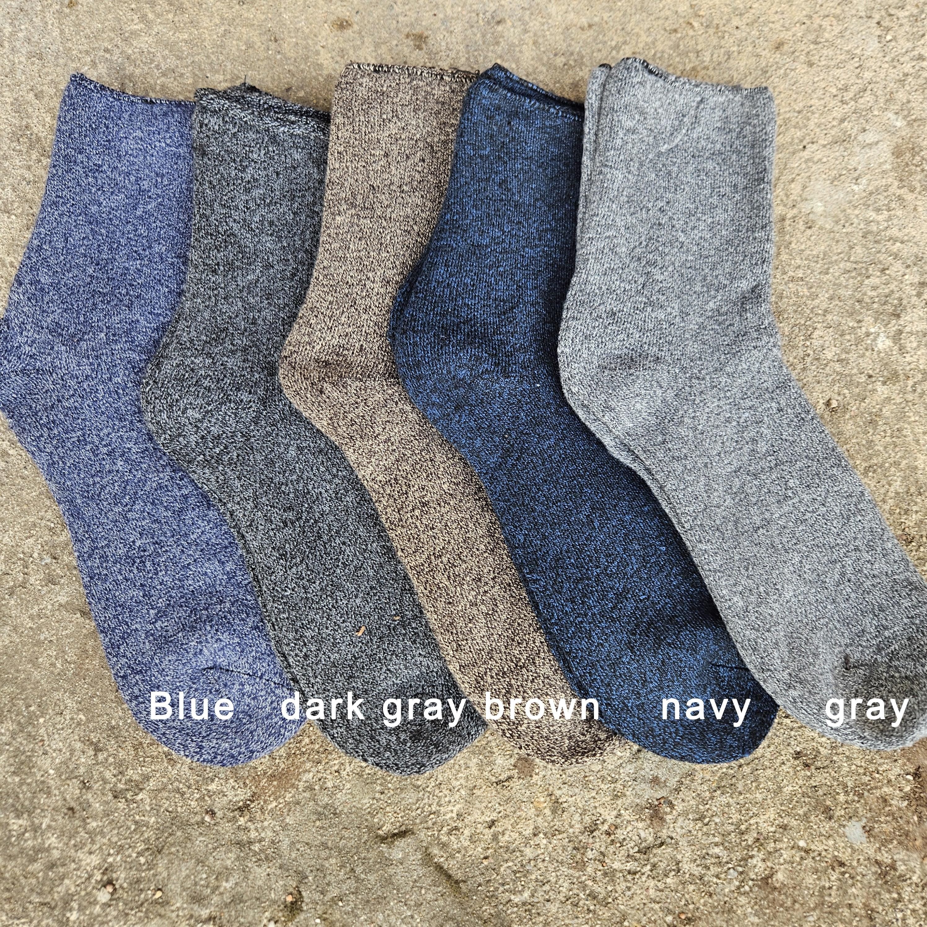 Thicker Merino Wool Socks - Diabetic Non-Binding Top Warm Ankle Socks for Swollen Ankles