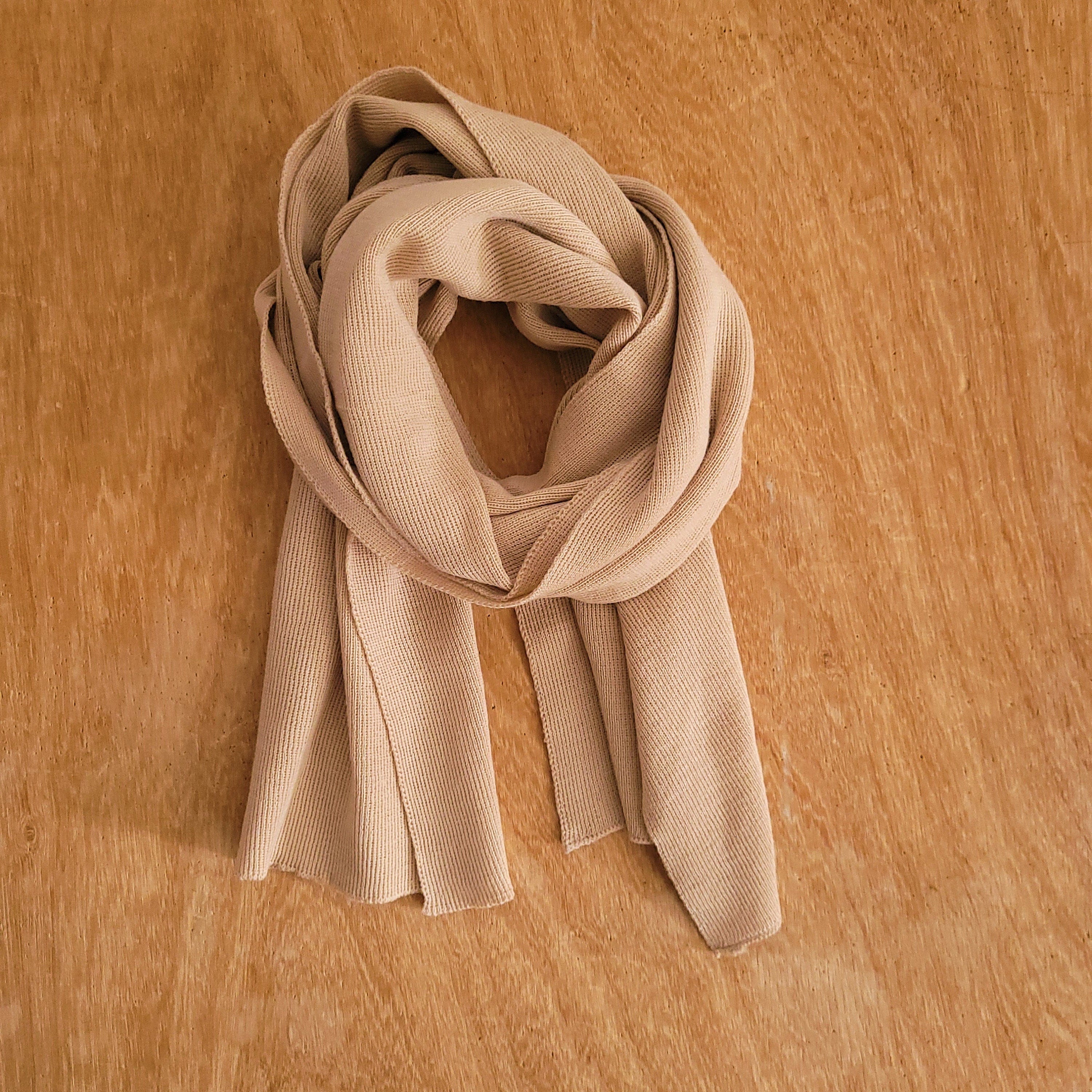 Brown SCARF of MERINO wool Super light and small yet warm for men and women Extra soft and washable Unisex Perfect gift for Valentines day