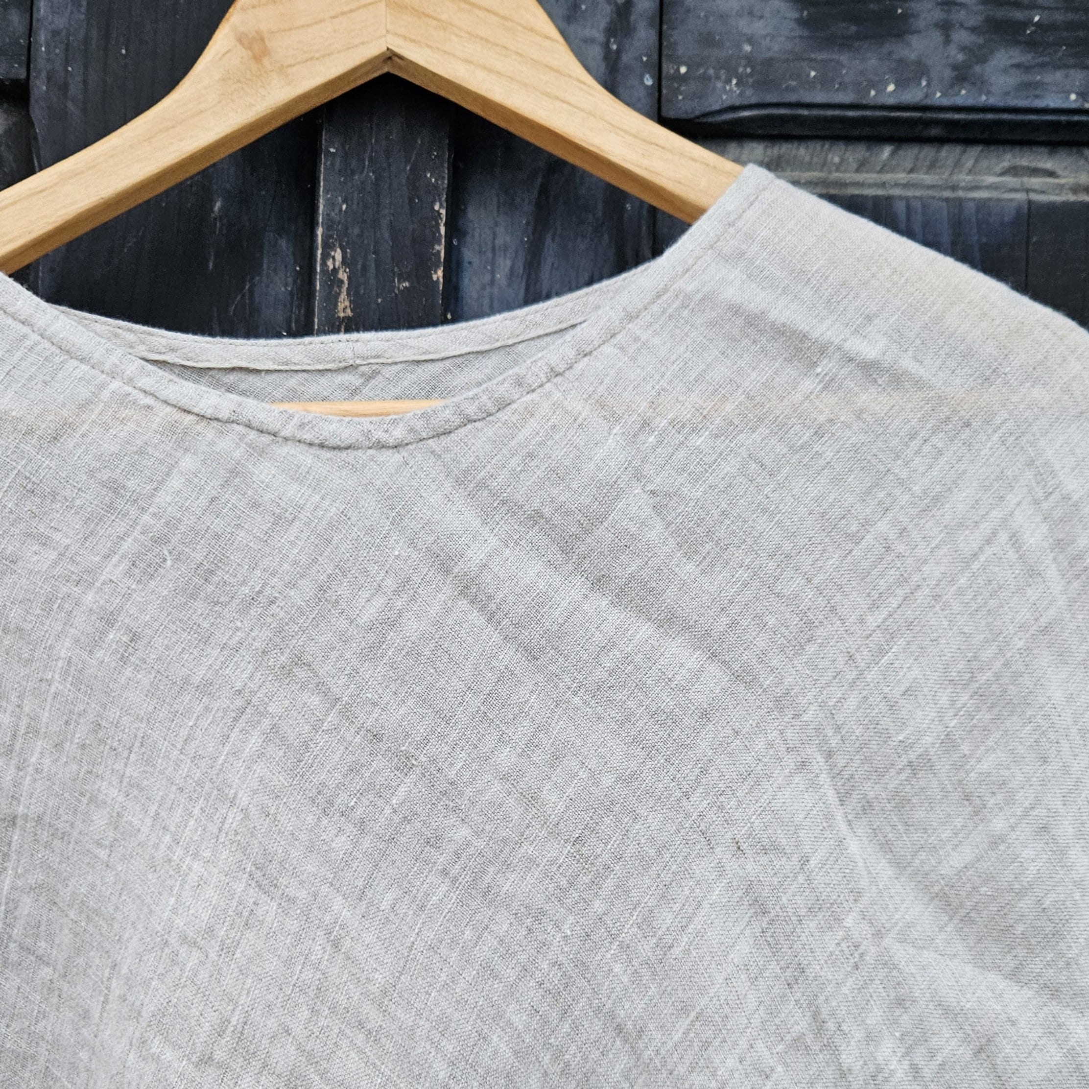 Linen Poncho Cape - Lightweight Gauze Shawl, Soft Breathable European Linen Cover Up