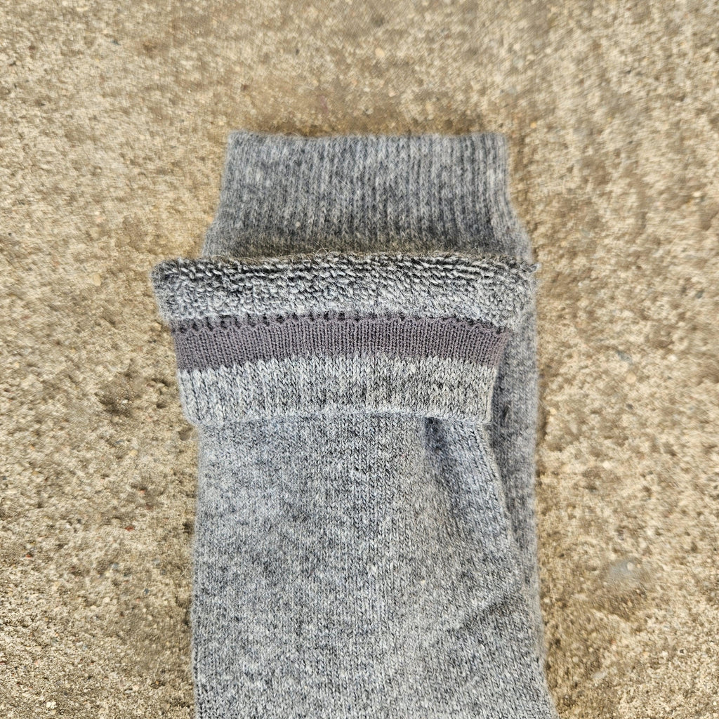 MERINO WOOL Socks thicker - Size EUR 39-42 43-46 Men Unisex Classic Brown Gray Back Navy  - Nordic walking socks Hiking everyday warm socks