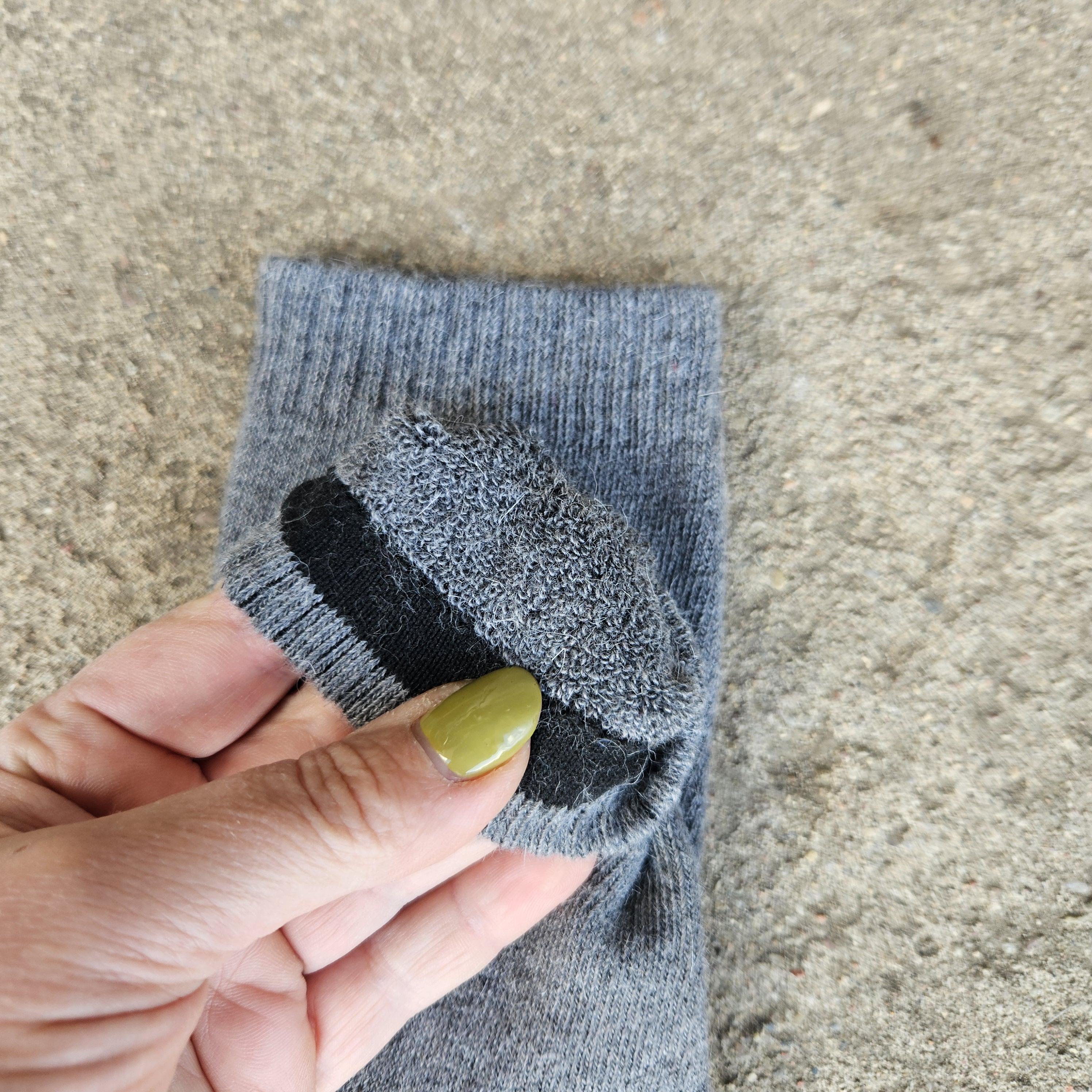 Thicker Merino Wool Socks - Warm Nordic Hiking Socks Beige Gray Unisex