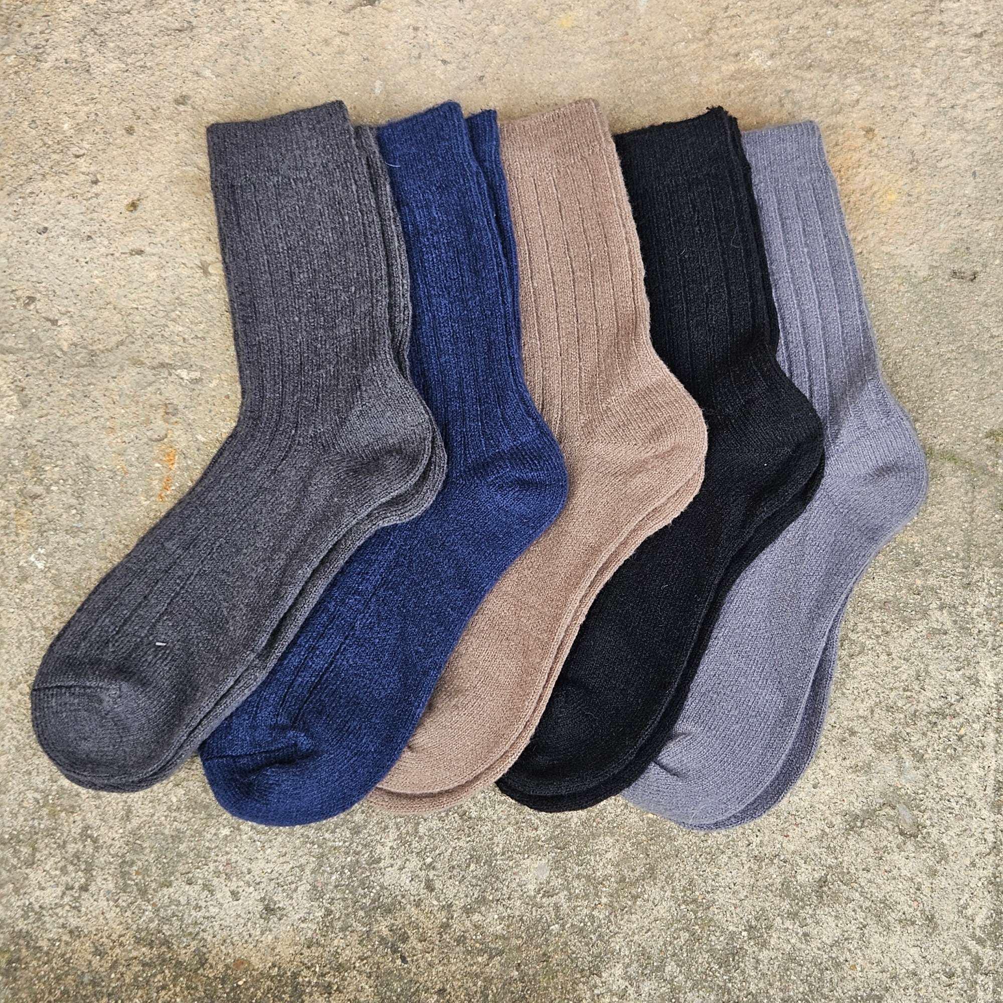 Alpaca Wool Socks – Warm Nordic Ankle Socks Unisex With Reinforced Arch Support