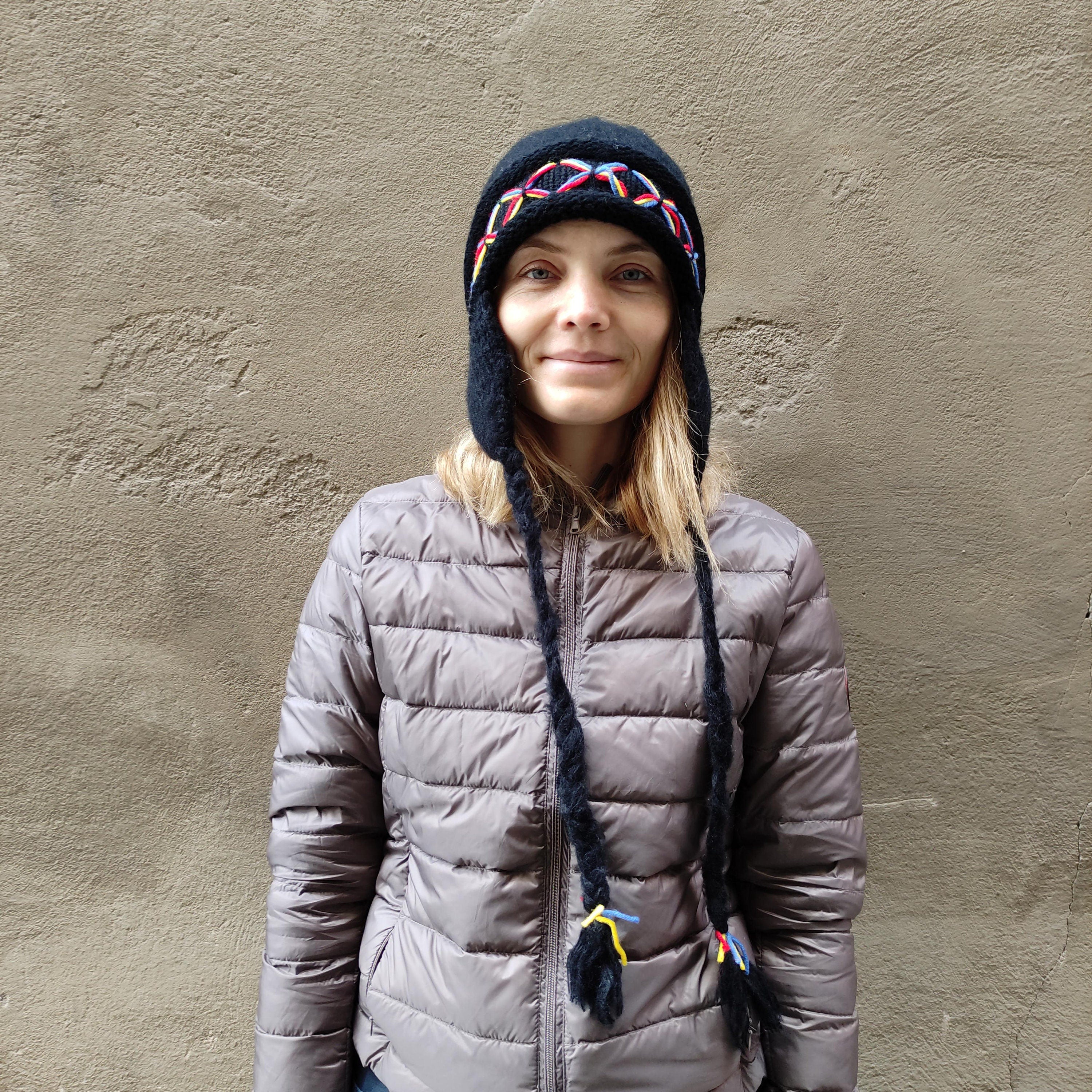 Lovikka Wool Hat - Handmade Swedish Ski Cap With Embroidered Warm Winter Beanie