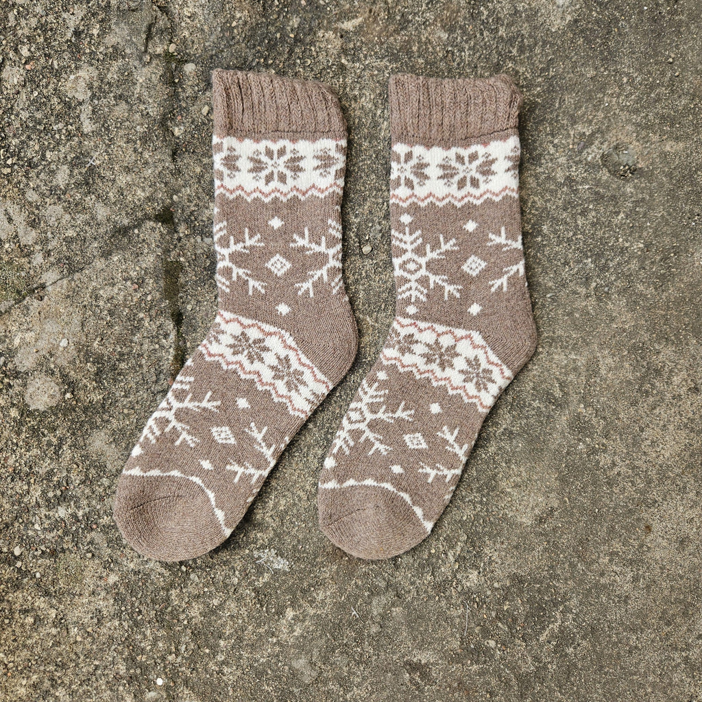Alpaca Wool Socks – Warm Thermal Ankle Socks With Reinforced Arch Support, Unisex
