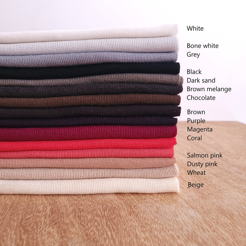 Merino Wool Scarf – Lightweight, Soft, Washable Winter Neck Warmer in Bone White