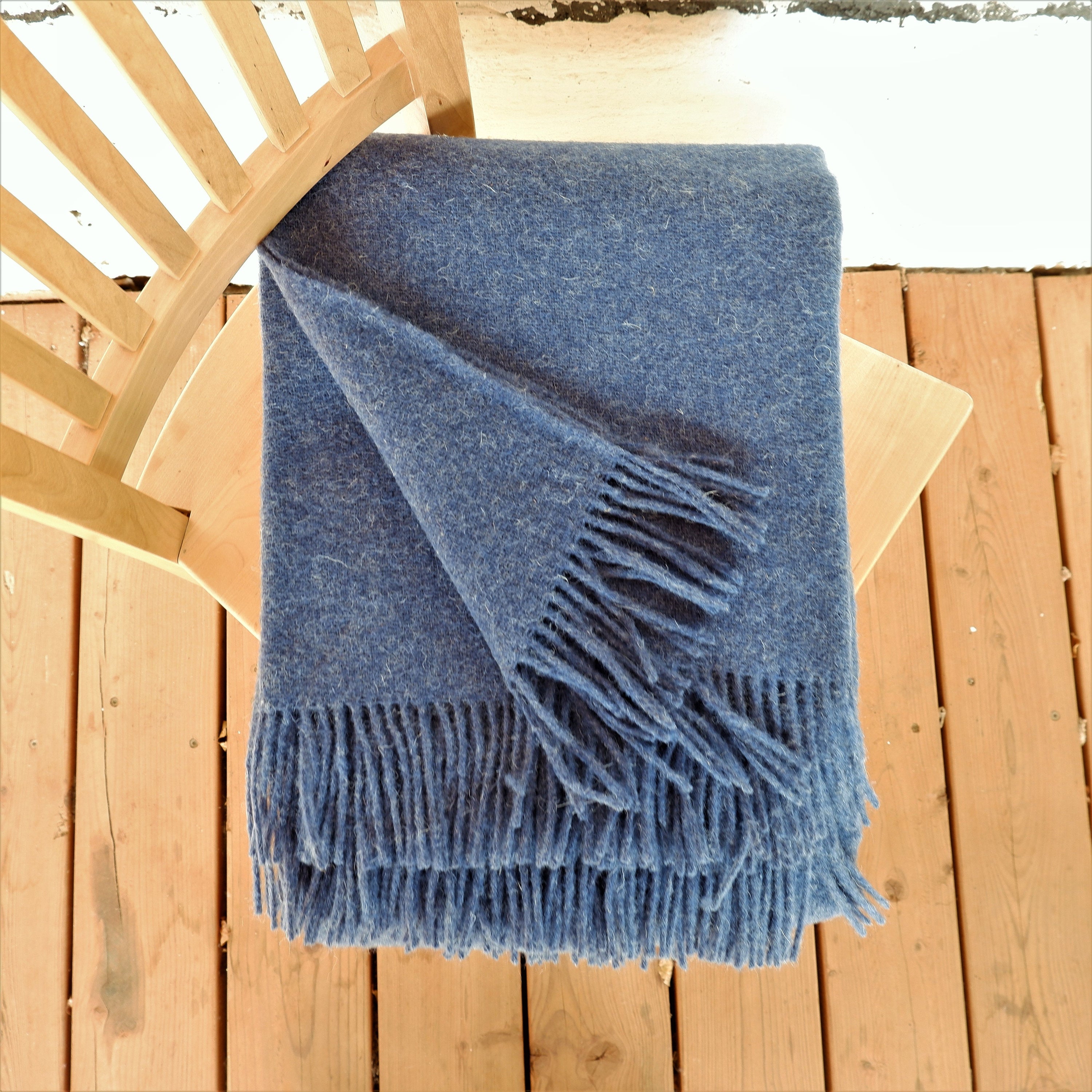 Wool Blanket - New Zealand Wool Plaid Throw | Warm, Breathable & Hypoallergenic