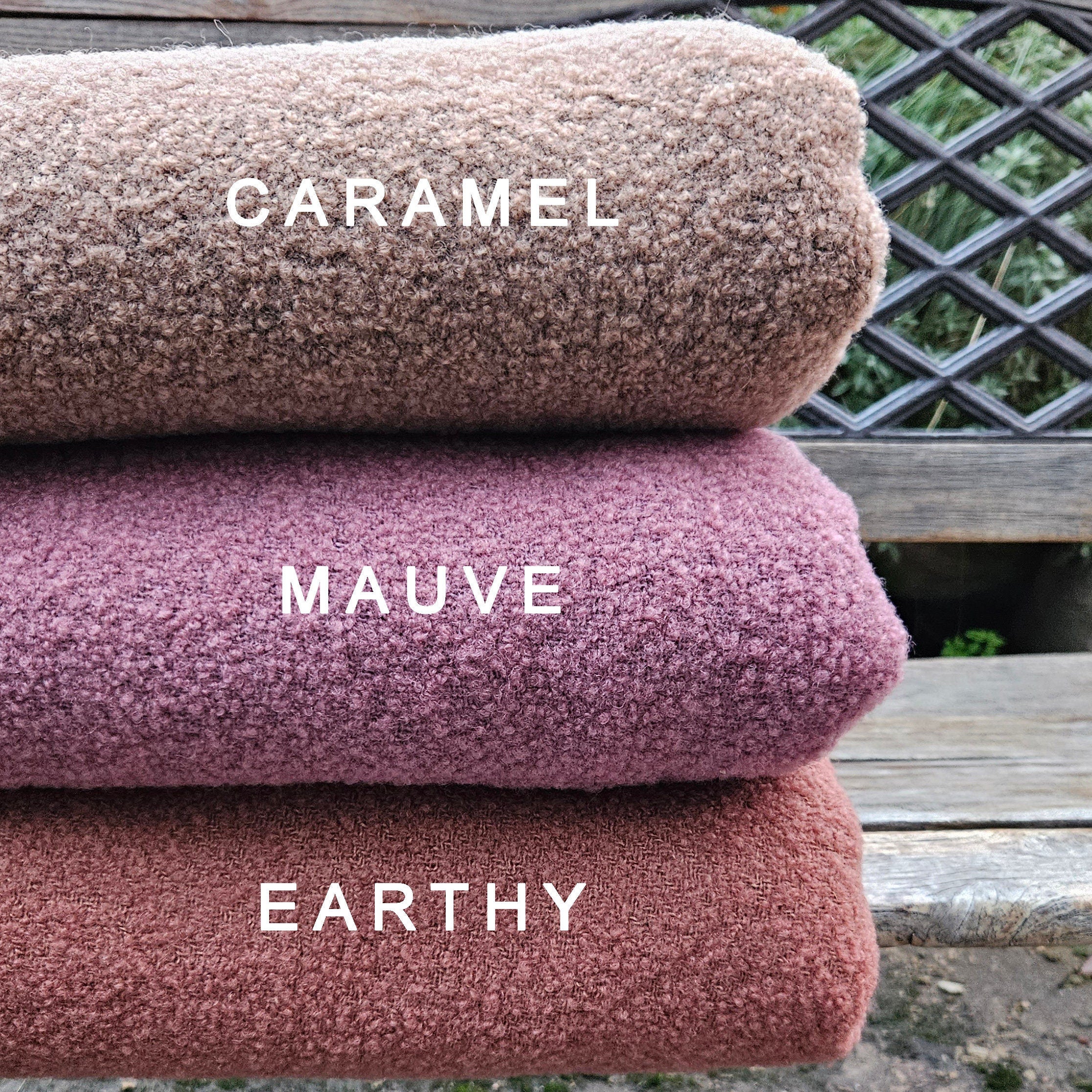 Purple Mauve Teddy wool blanket, Natural throw IN2NORD, Hygge home Warm wool plaid, housewarming gift mother father christmas Scandinavian