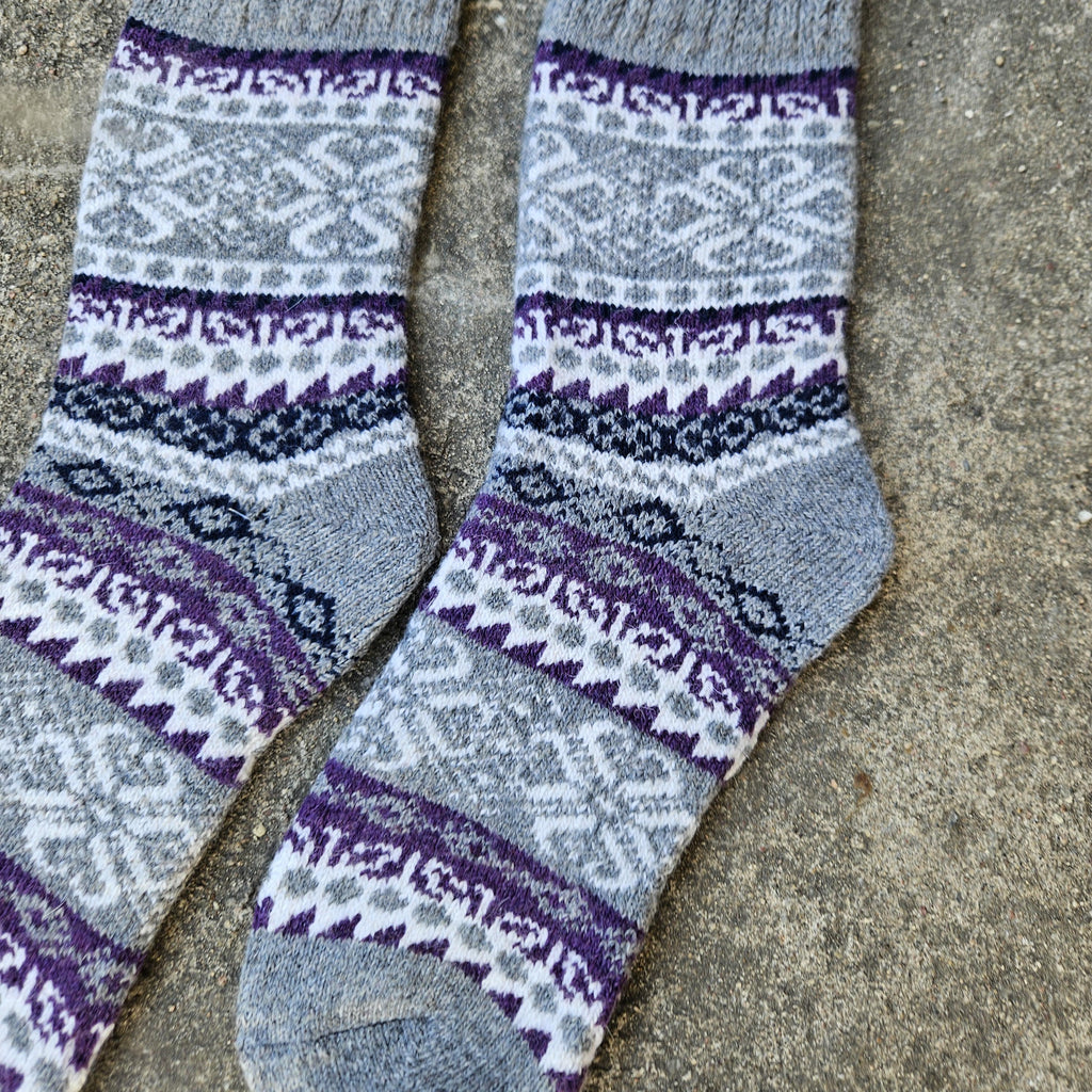 Alpaca Wool Socks – Warm Ankle Socks Unisex With Reinforced Arch Support