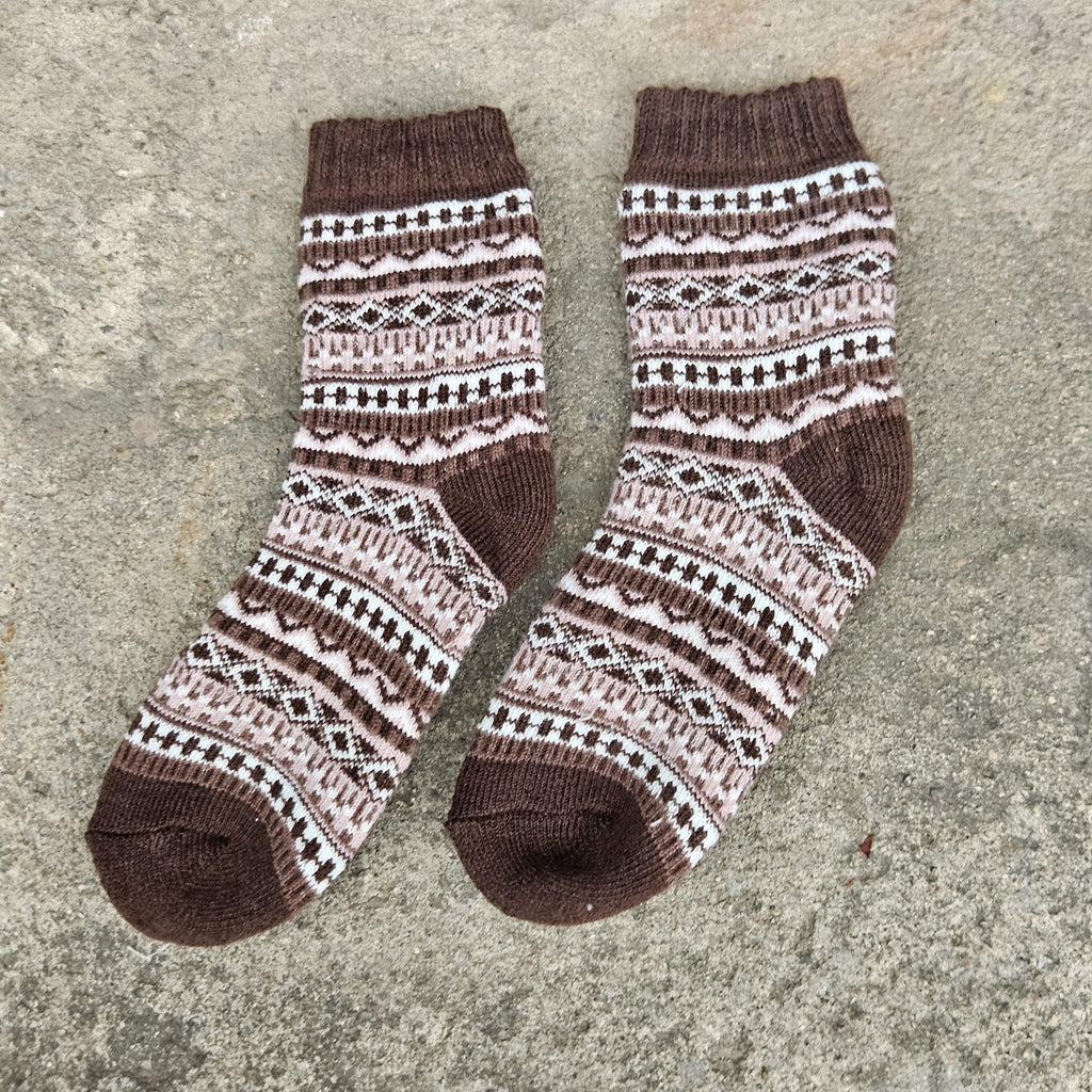 KIDS ALPACA wool Socks Nordic Visby gray navy brown beige  - Size EU 20 - 25 - 30 - 30   ankle socks for children Survival Alpaca socks