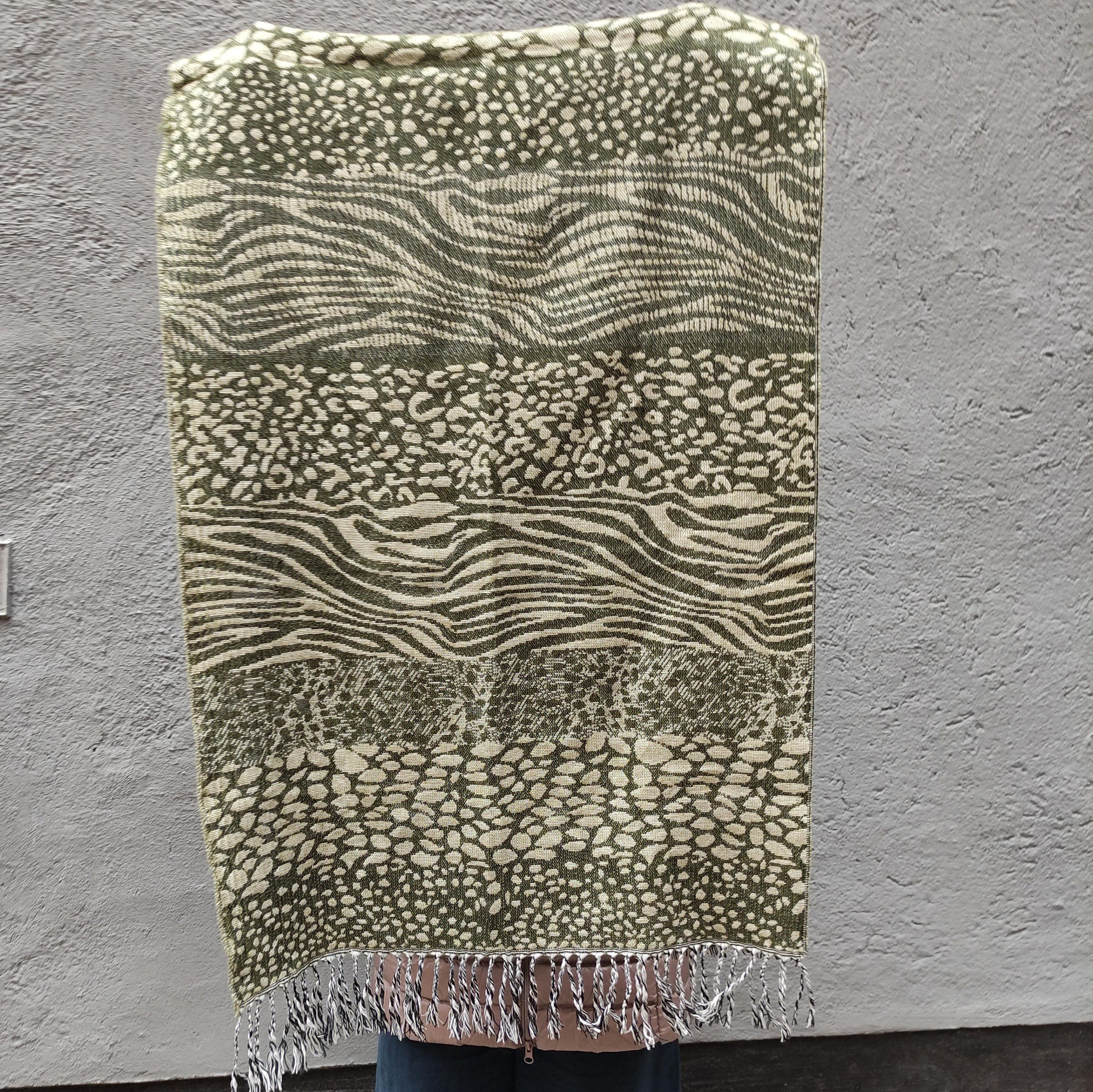 Lambswool Wrap Shawl - Oversized Wool Scarf, Soft Warm Shawl with Fringe