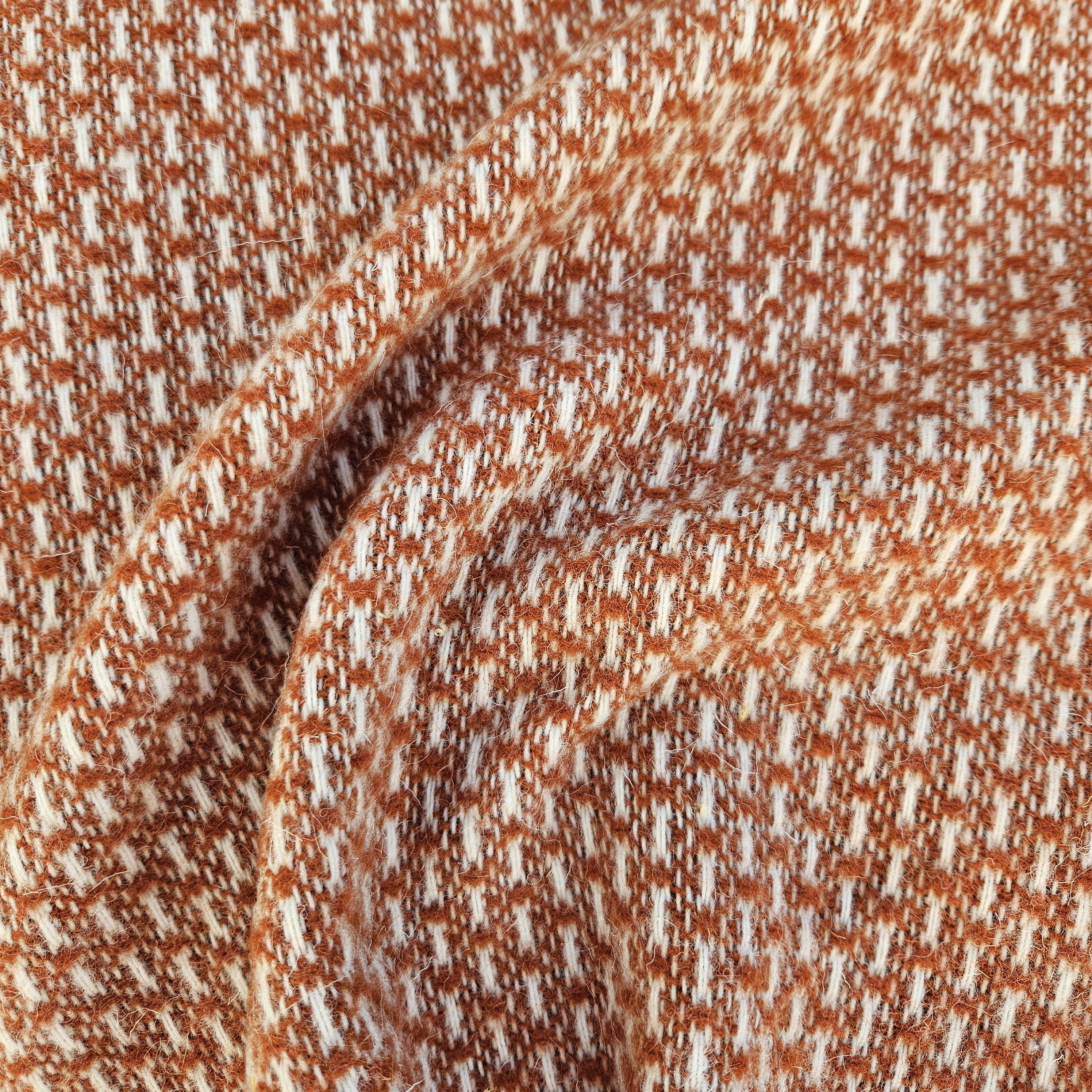 100% Wool Throw – Natural Wool Blanket | Warm Winter Plaid, Cozy Home Gift