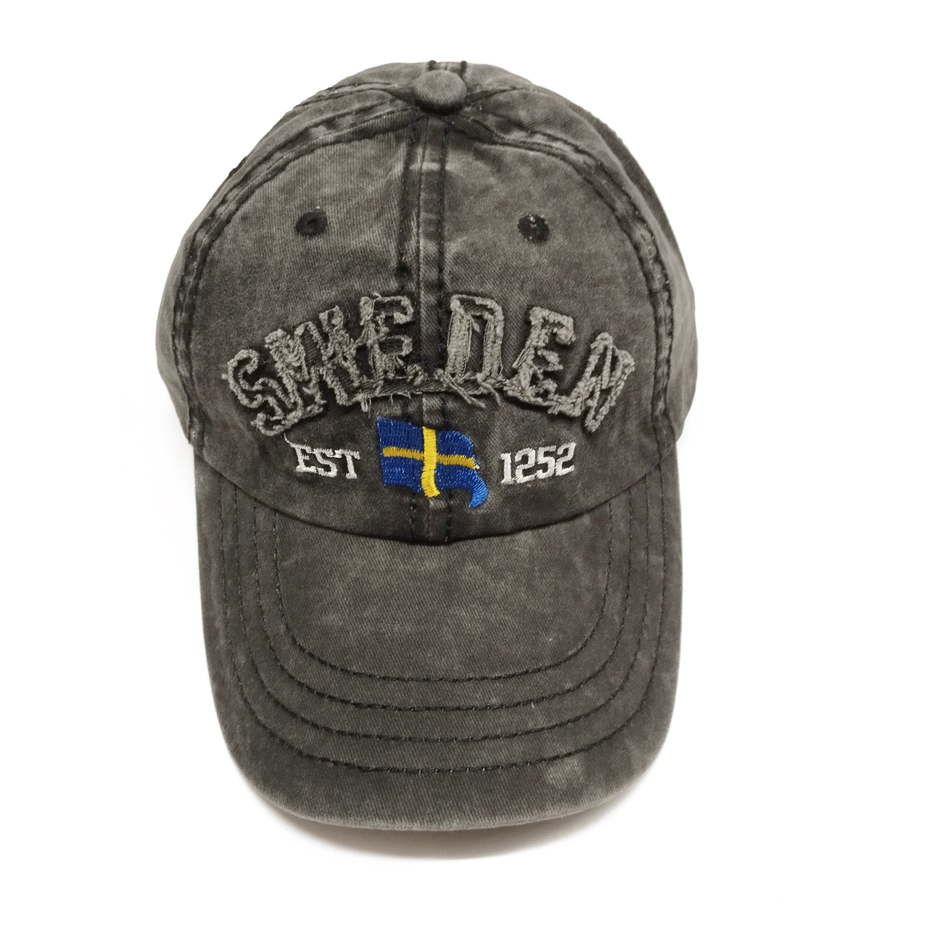 Sweden Flag Cap - Scandinavian Cotton Twill Adjustable Strap Hat