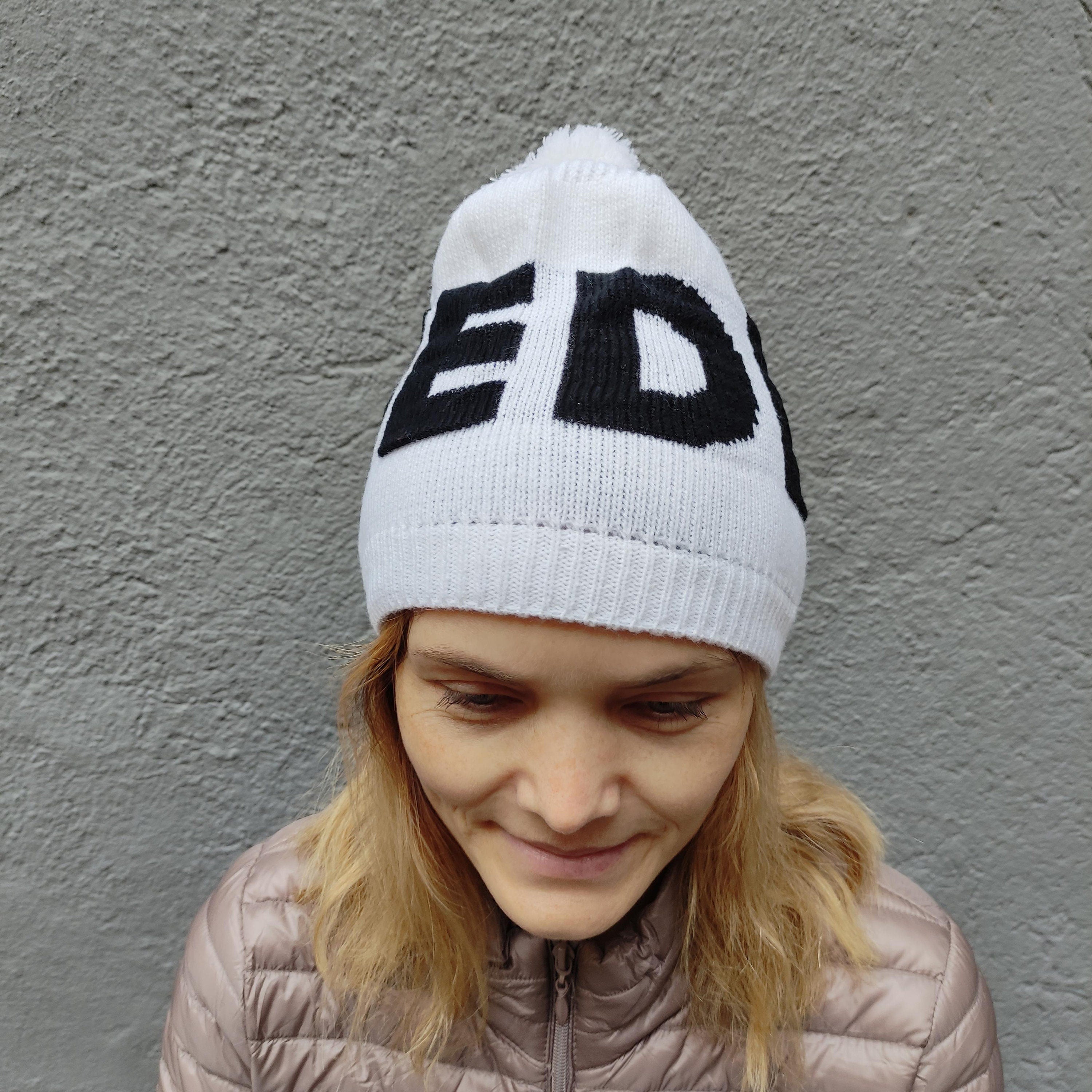 Wool Hat Sweden - Lightweight Knitted Wool Beanie With Pompom For Swedish Pride