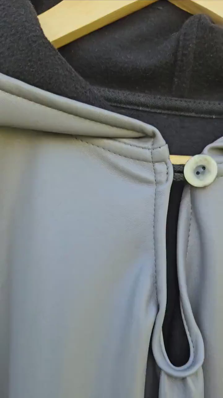 Waterproof Rain Poncho OLAND - Unisex Lightweight Hooded Ruana Cape | Windproof Outdoor Rainwear